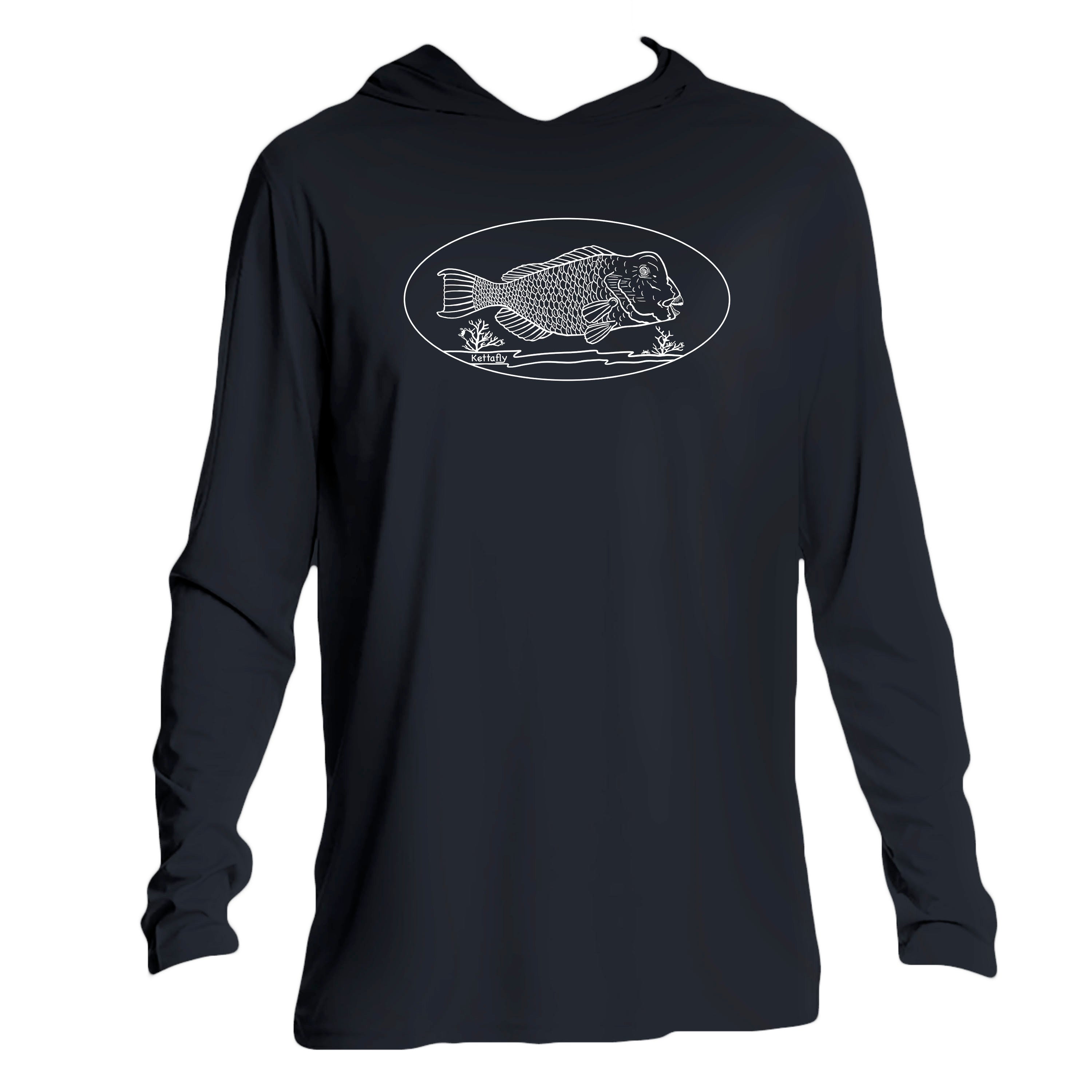 Bumpy Design (front) UPF50+ Hooded long sleeve Sun Shirt