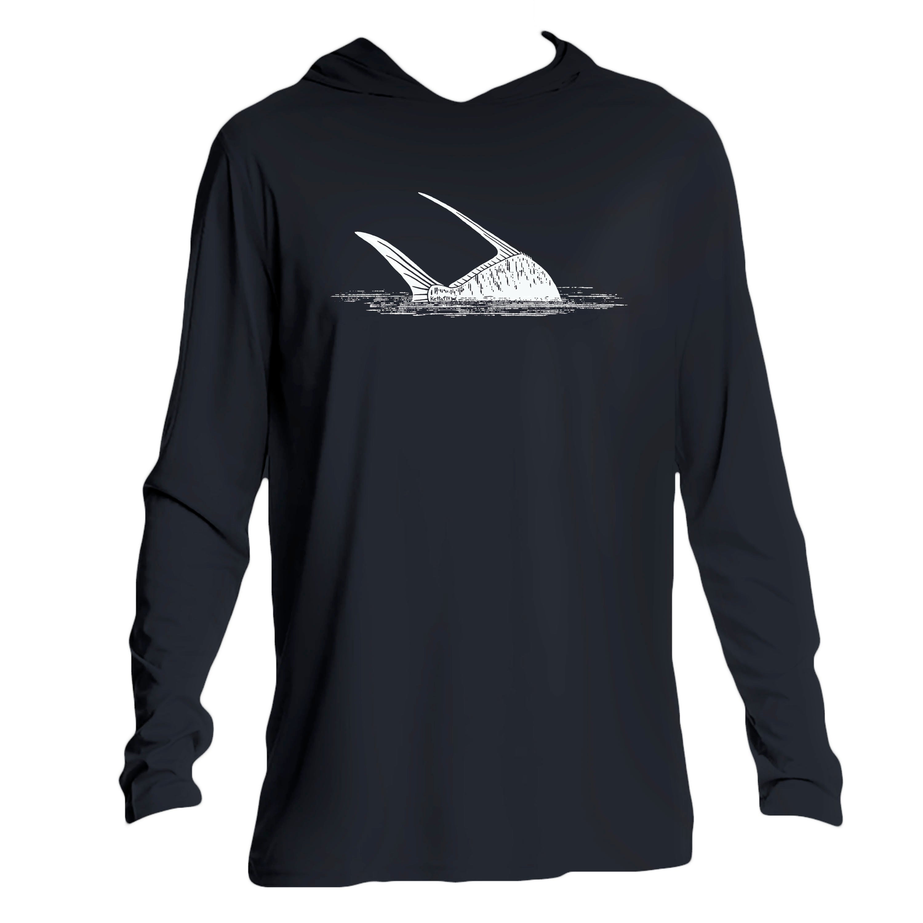 Half Perm Design (front) UPF50+ Hooded long sleeve Sun Shirt