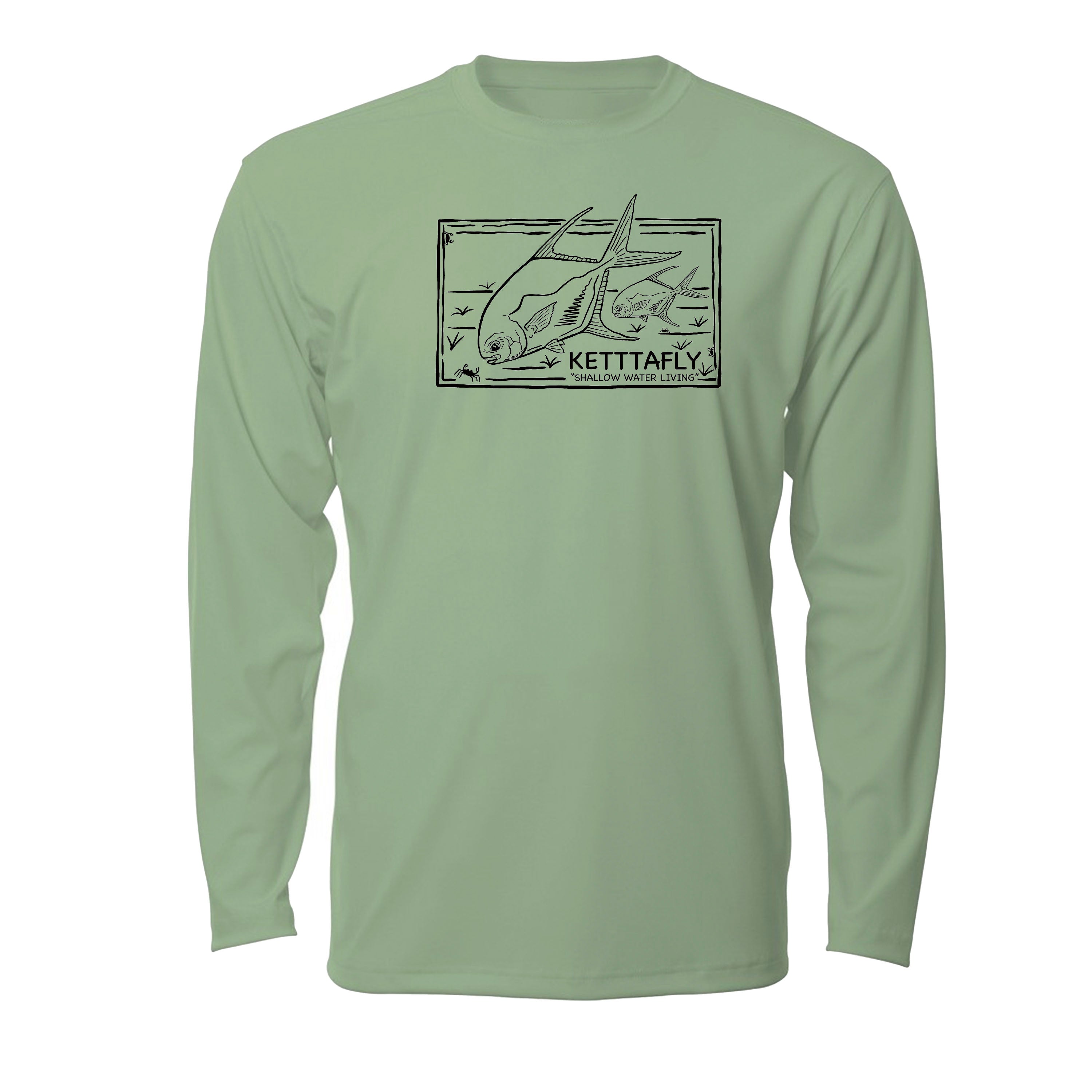 Permit Stamp Design (front) UPF50+ Long Sleeve Sun Shirt