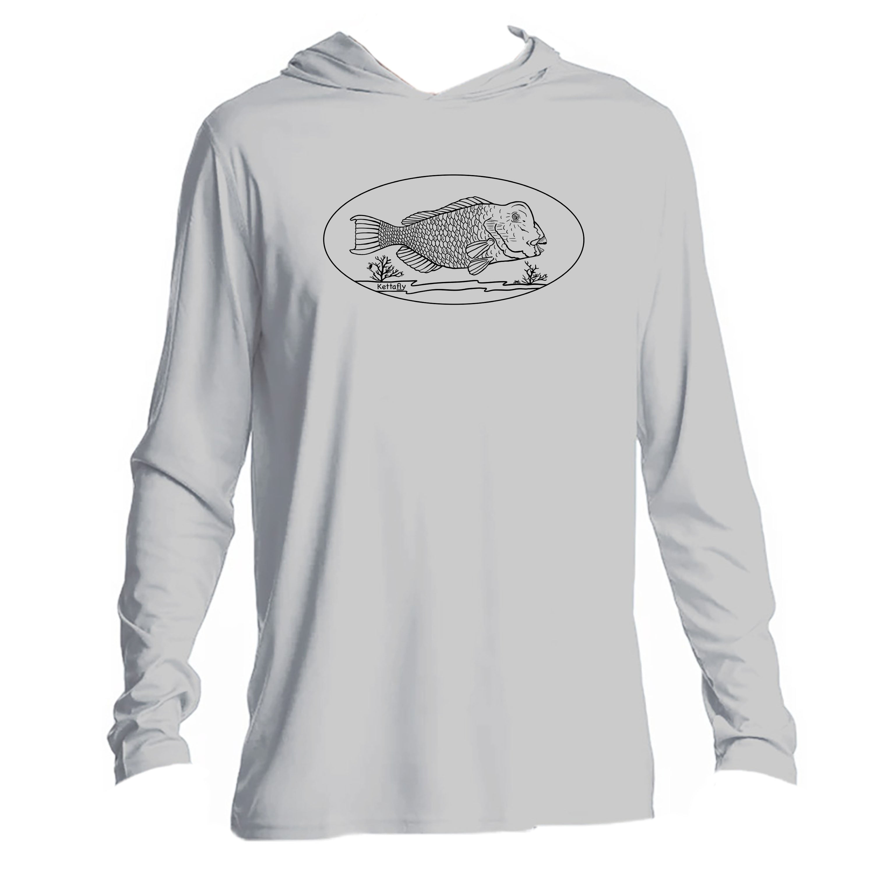 Bumpy Design (front) UPF50+ Hooded long sleeve Sun Shirt