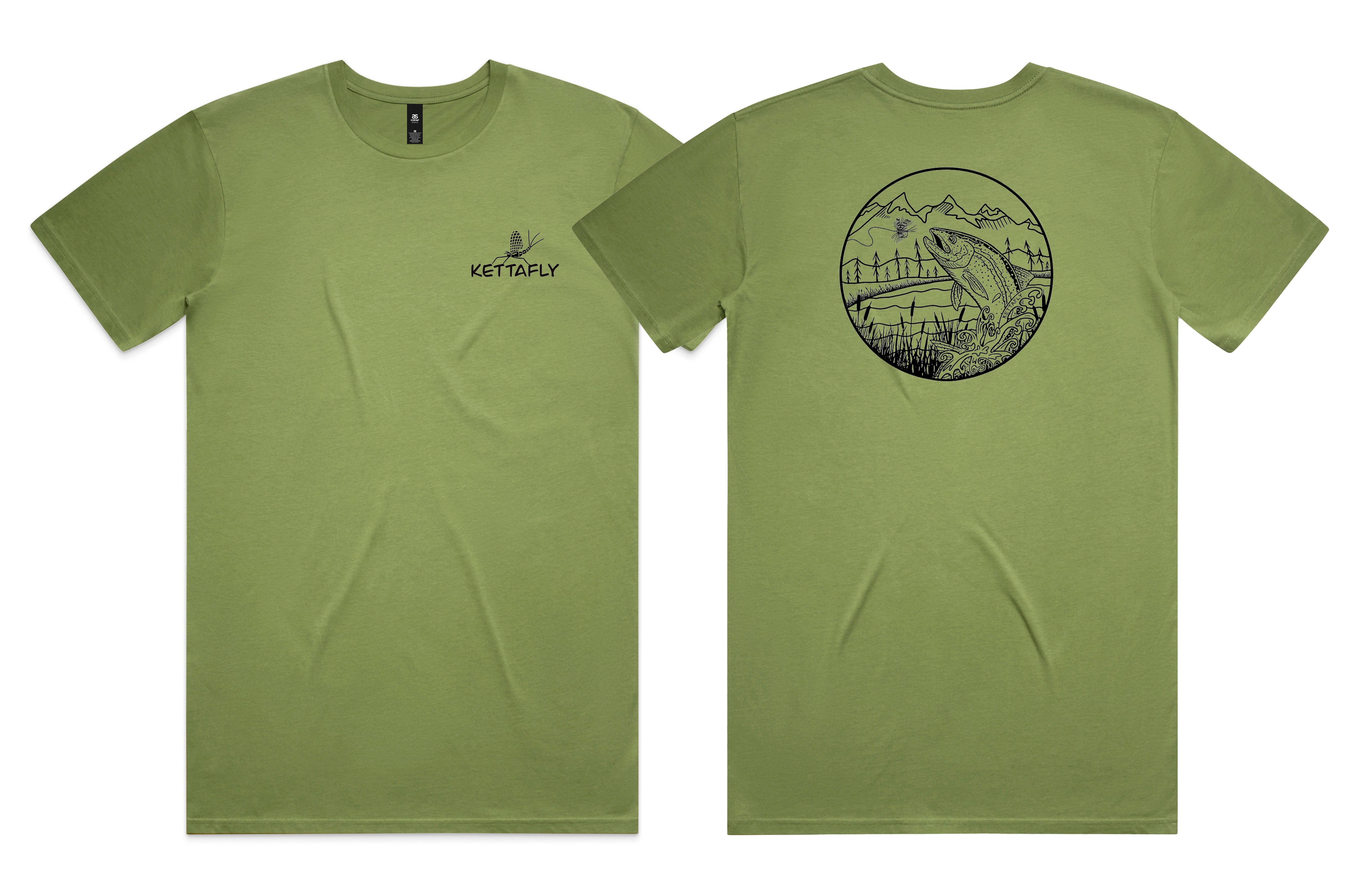 Jumping Rainbow Design (pocket & back) T-Shirt Short Sleeve