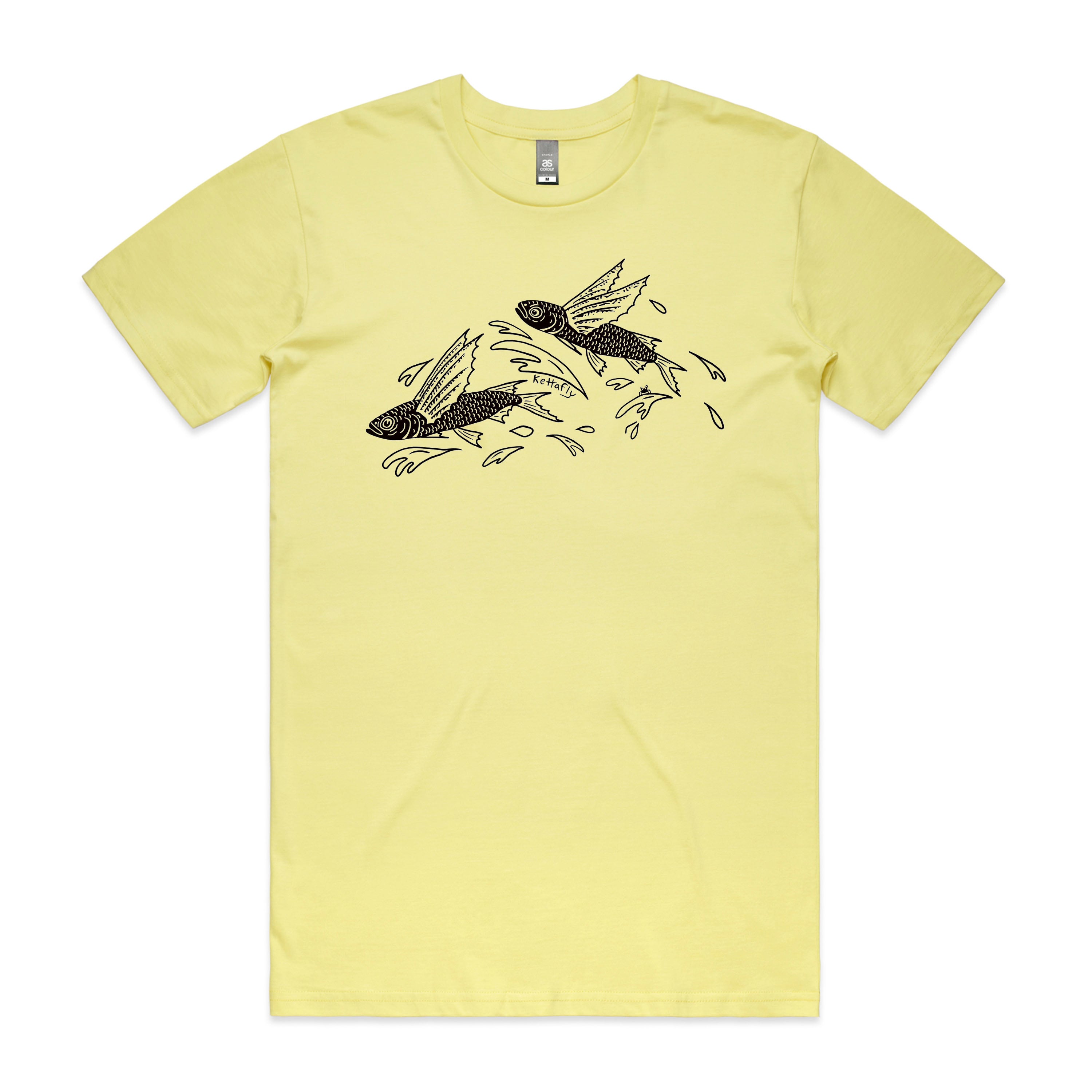 Flying Fish Design (front) T-Shirt Short Sleeve – Kettafly
