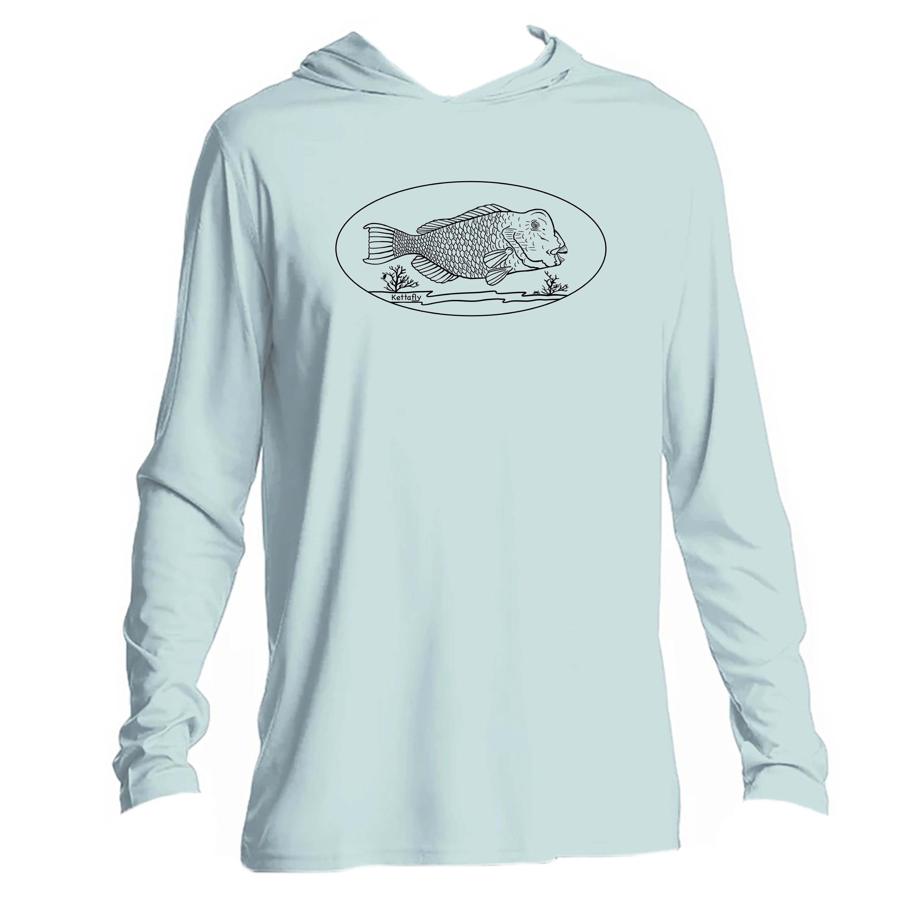 Bumpy Design (front) UPF50+ Hooded long sleeve Sun Shirt