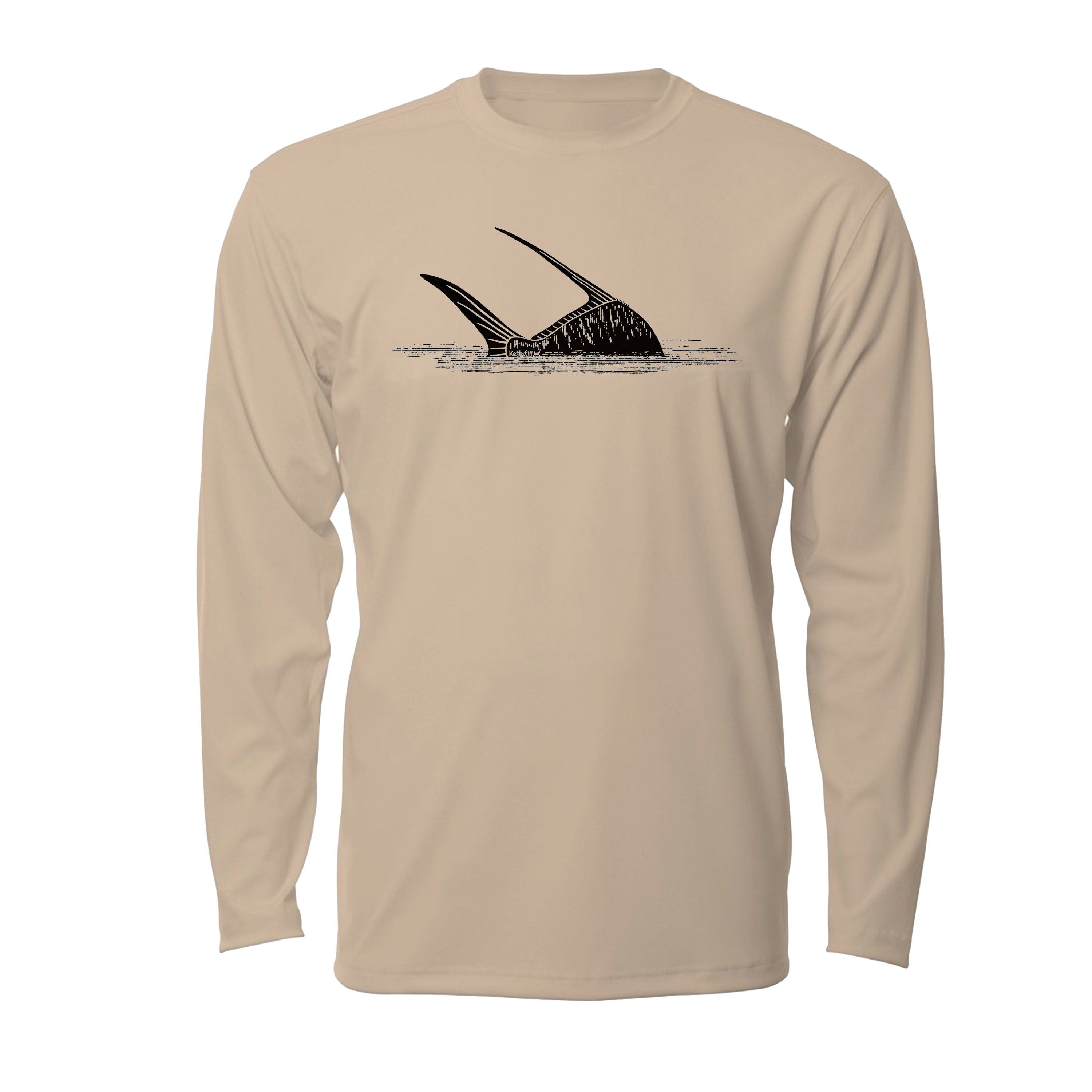 Half Perm Design (front) UPF50+ Long Sleeve Sun Shirt