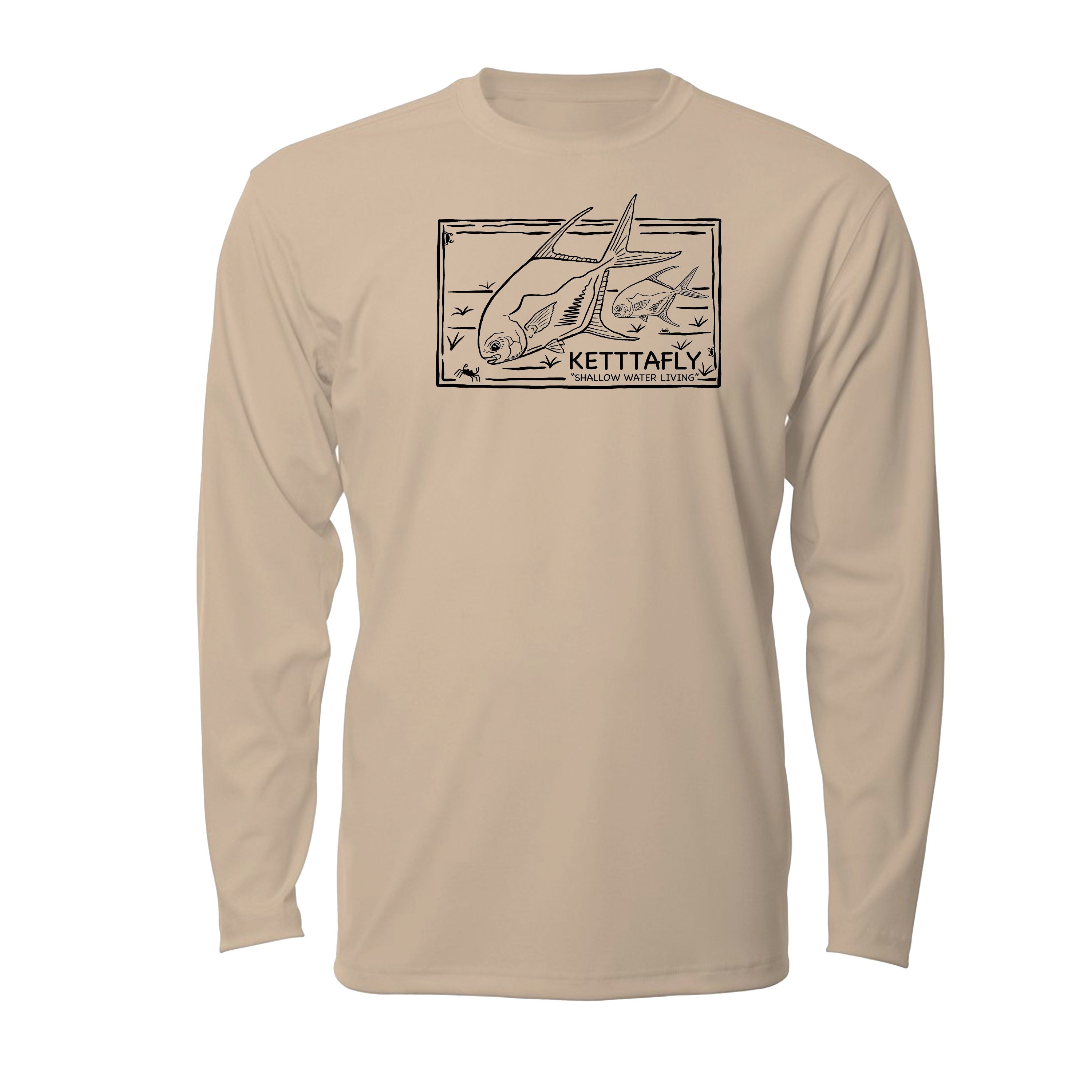 Permit Stamp Design (front) UPF50+ Long Sleeve Sun Shirt