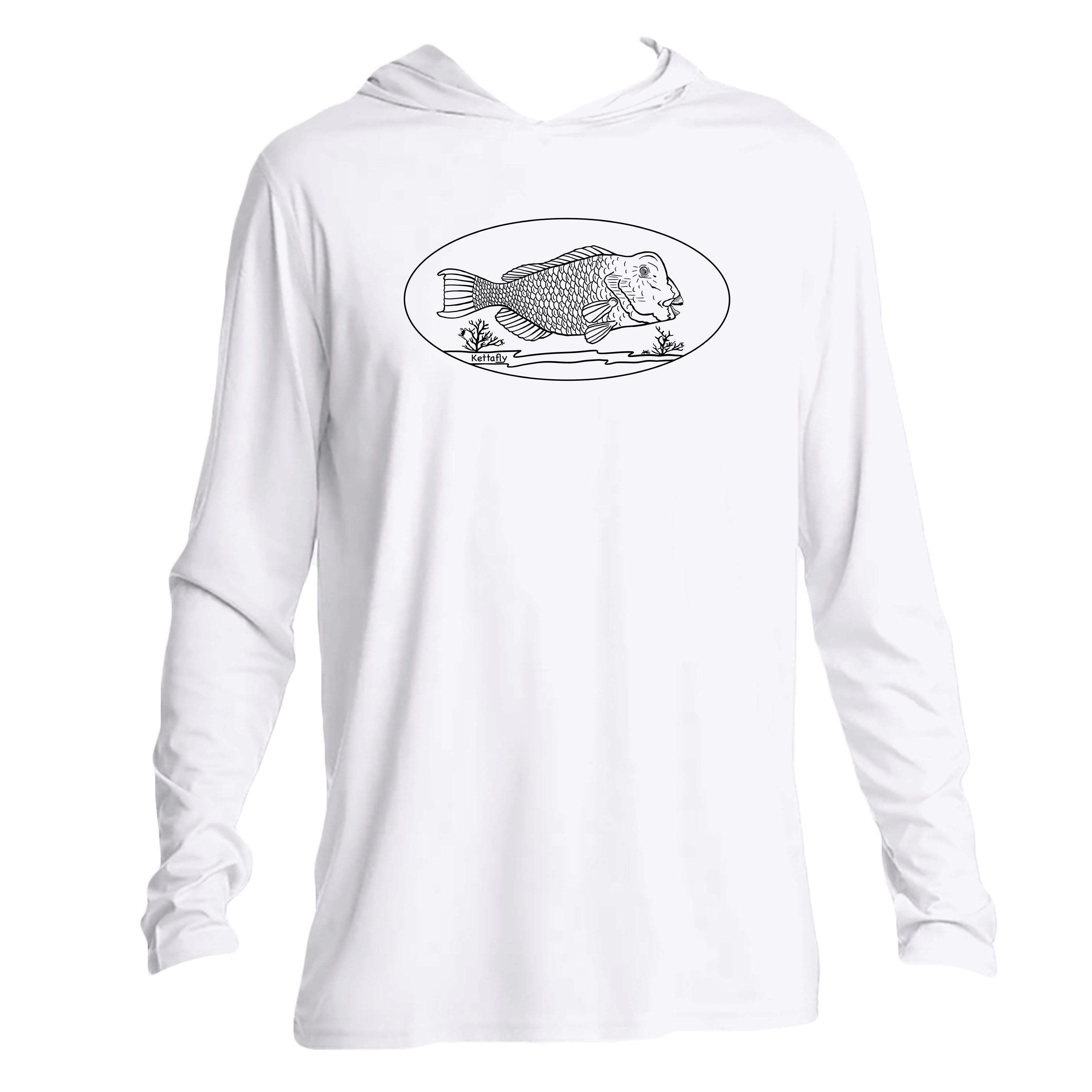 Bumpy Design (front) UPF50+ Hooded long sleeve Sun Shirt