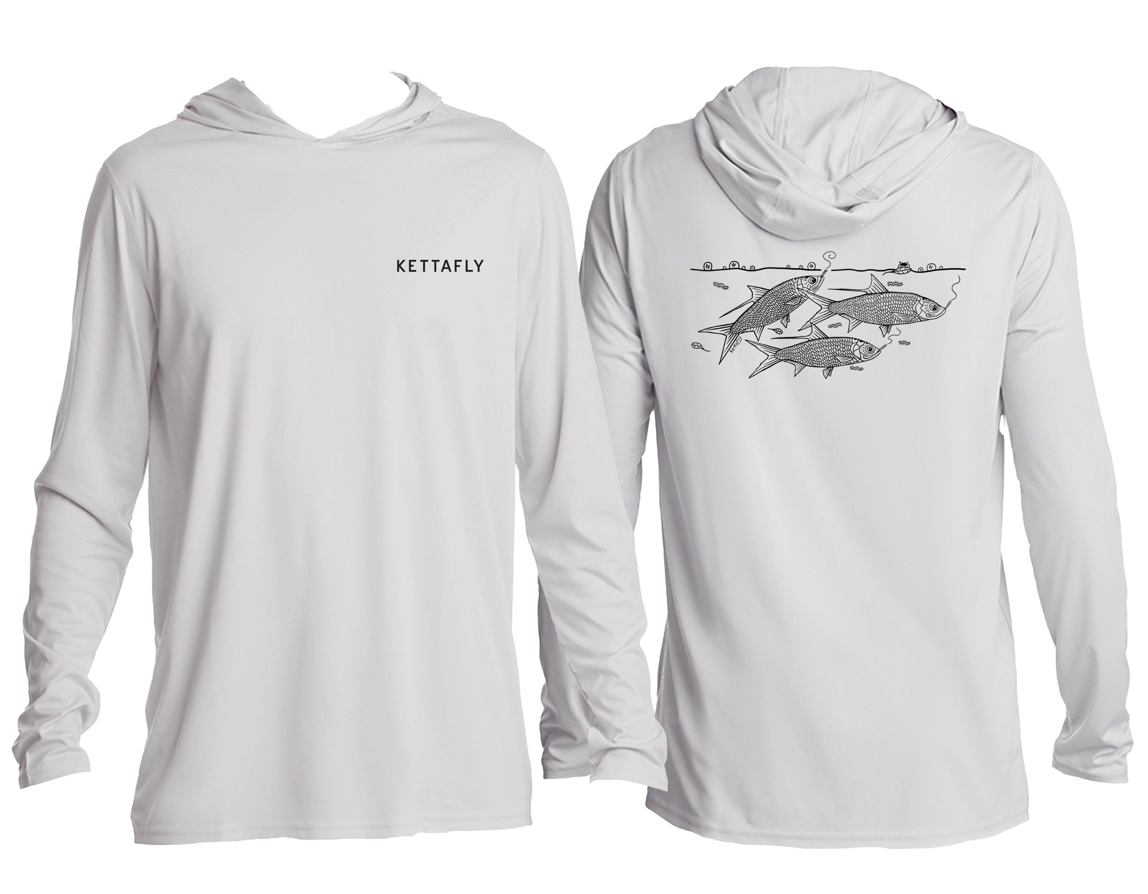 High Rollers with blunt Design (pocket & back) UPF50+ Hooded long sleeve Sun Shirt