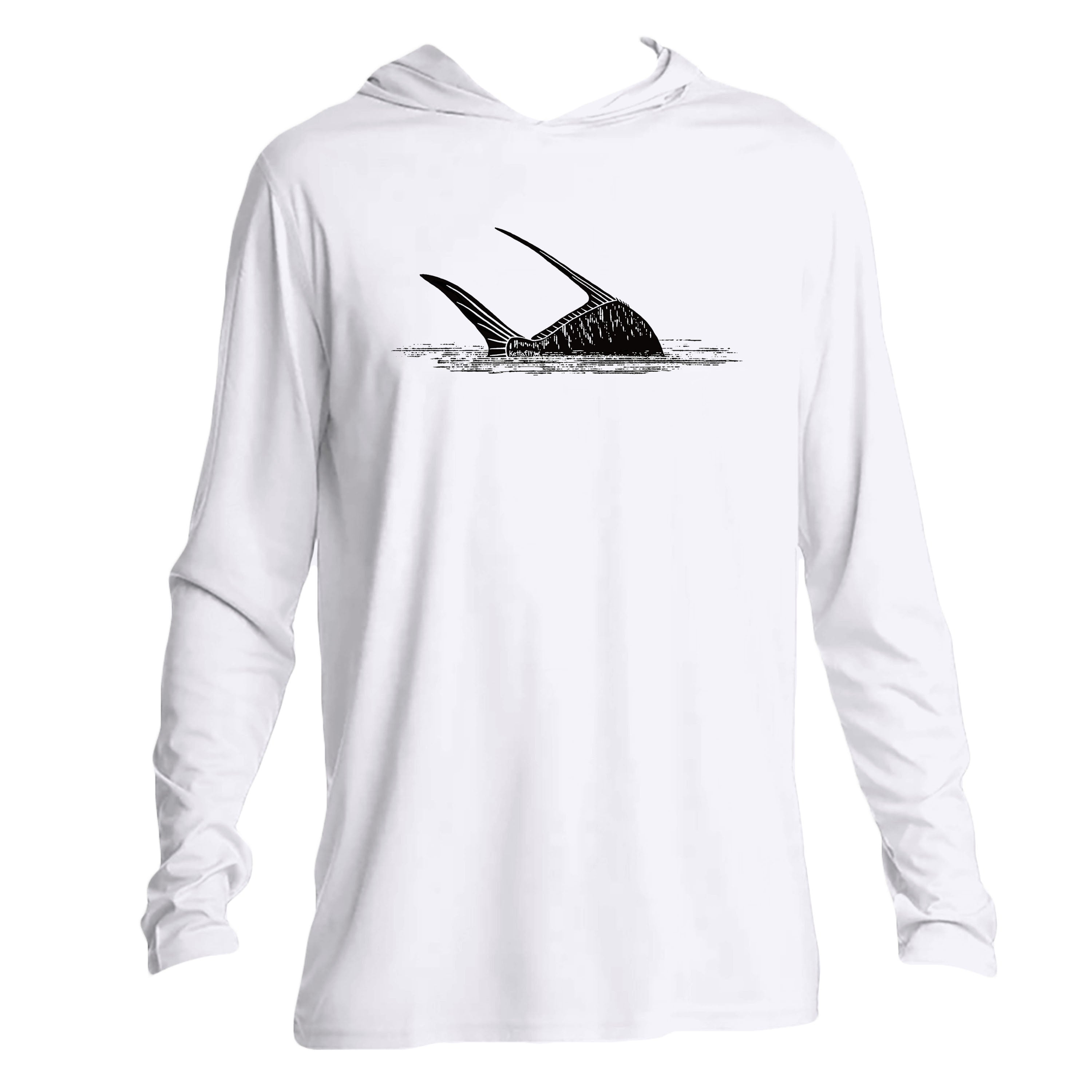 Half Perm Design (front) UPF50+ Hooded long sleeve Sun Shirt