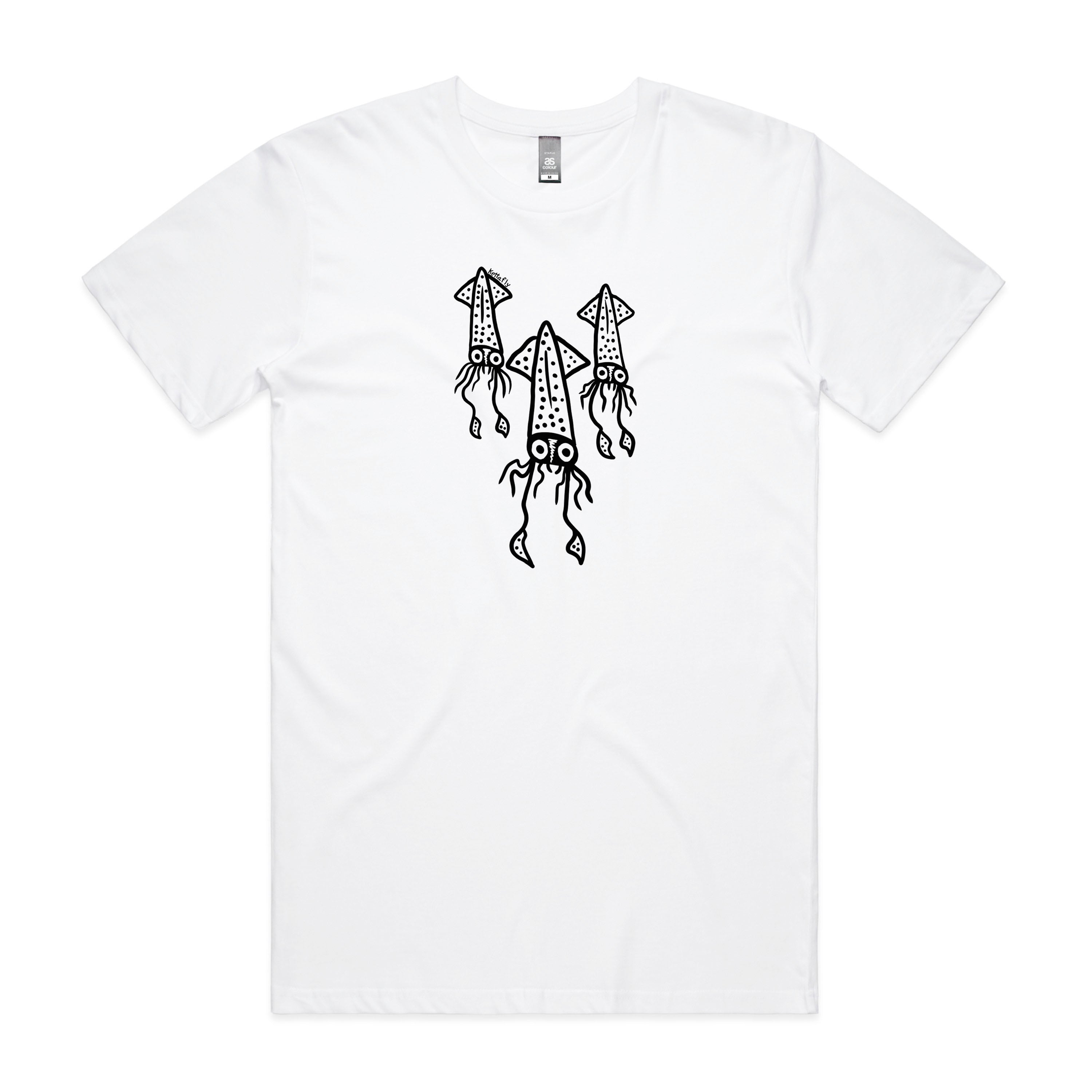Squid Trio Design (front) T-Shirt Short Sleeve