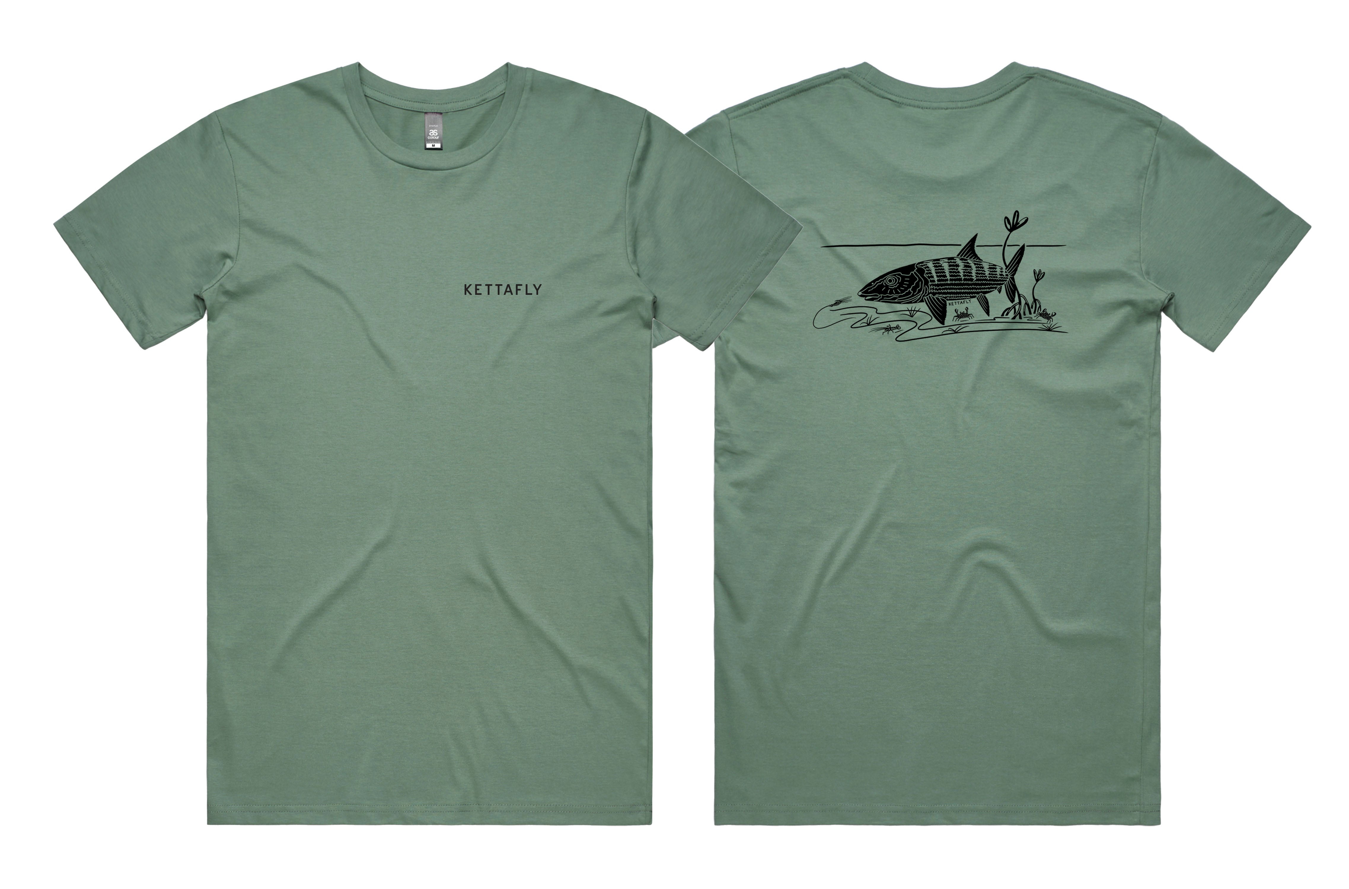 Bonefish Design (pocket & back) T-Shirt Short Sleeve – Kettafly