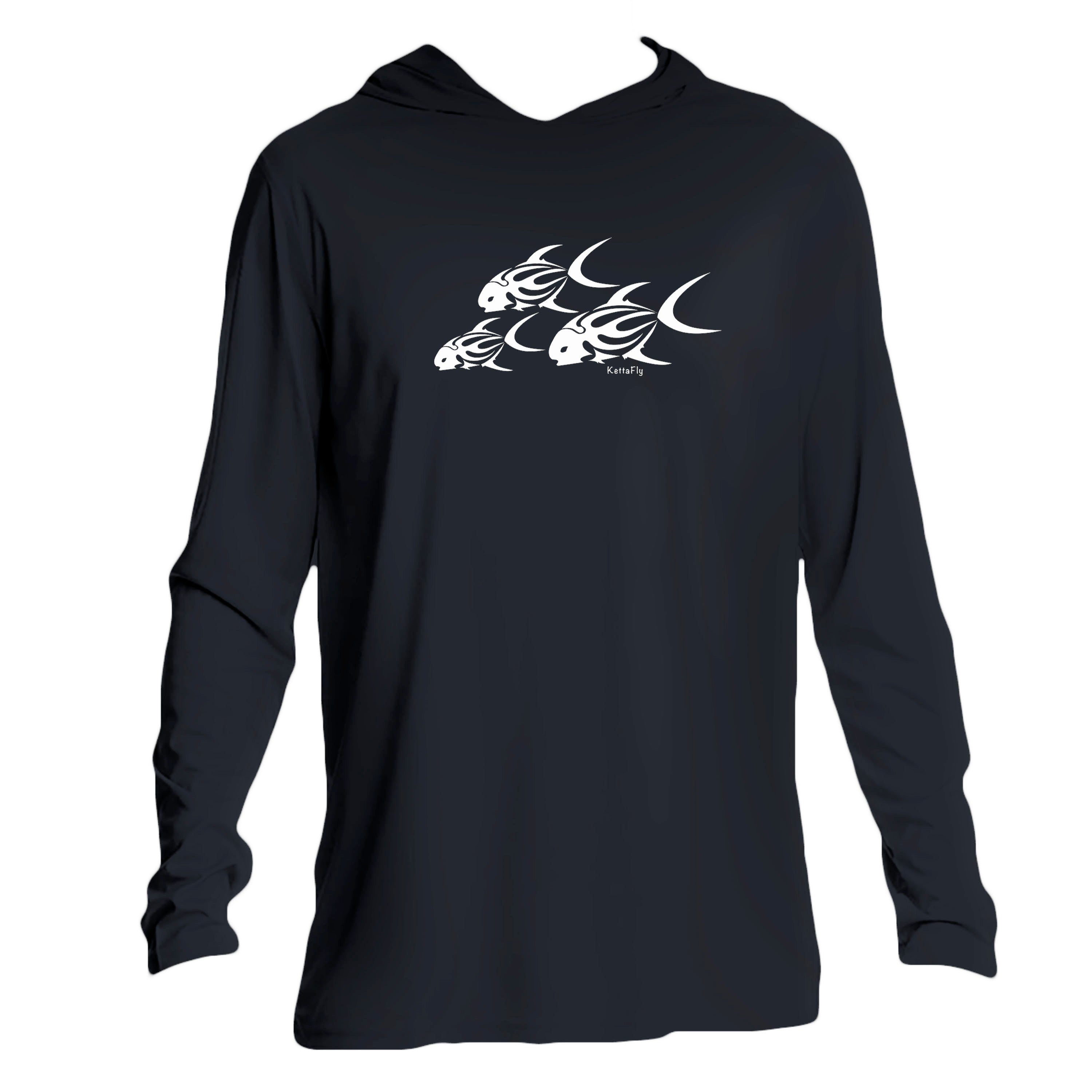 3 Permit Design (front) UPF50+ Hooded long sleeve Sun Shirt
