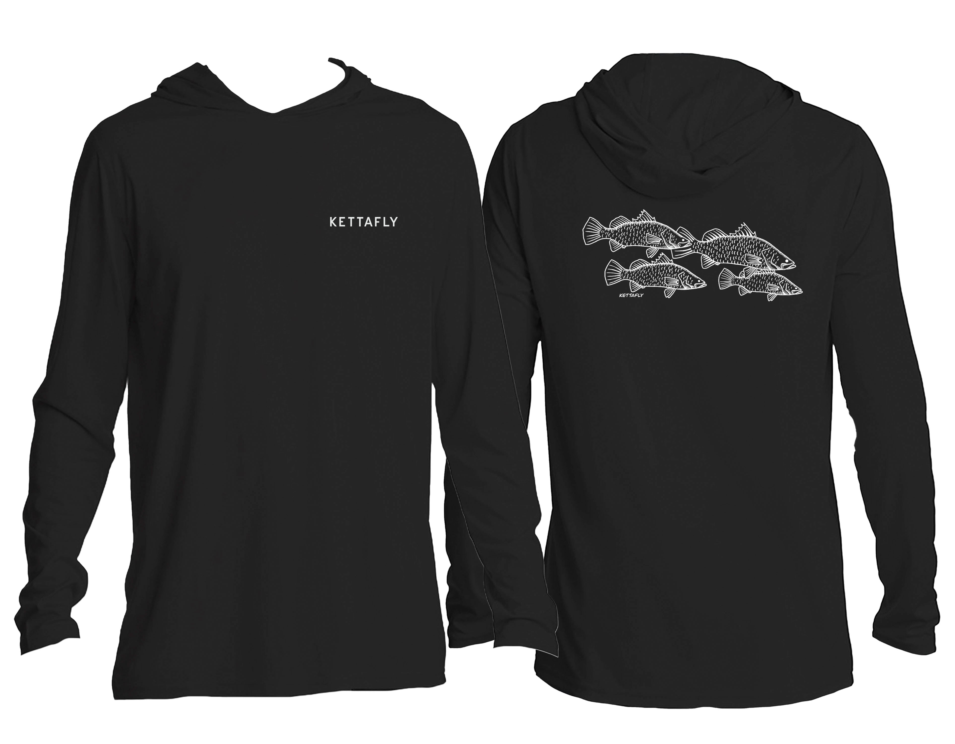 Barra School Design (pocket & back) UPF50+ Hooded long sleeve Sun Shirt