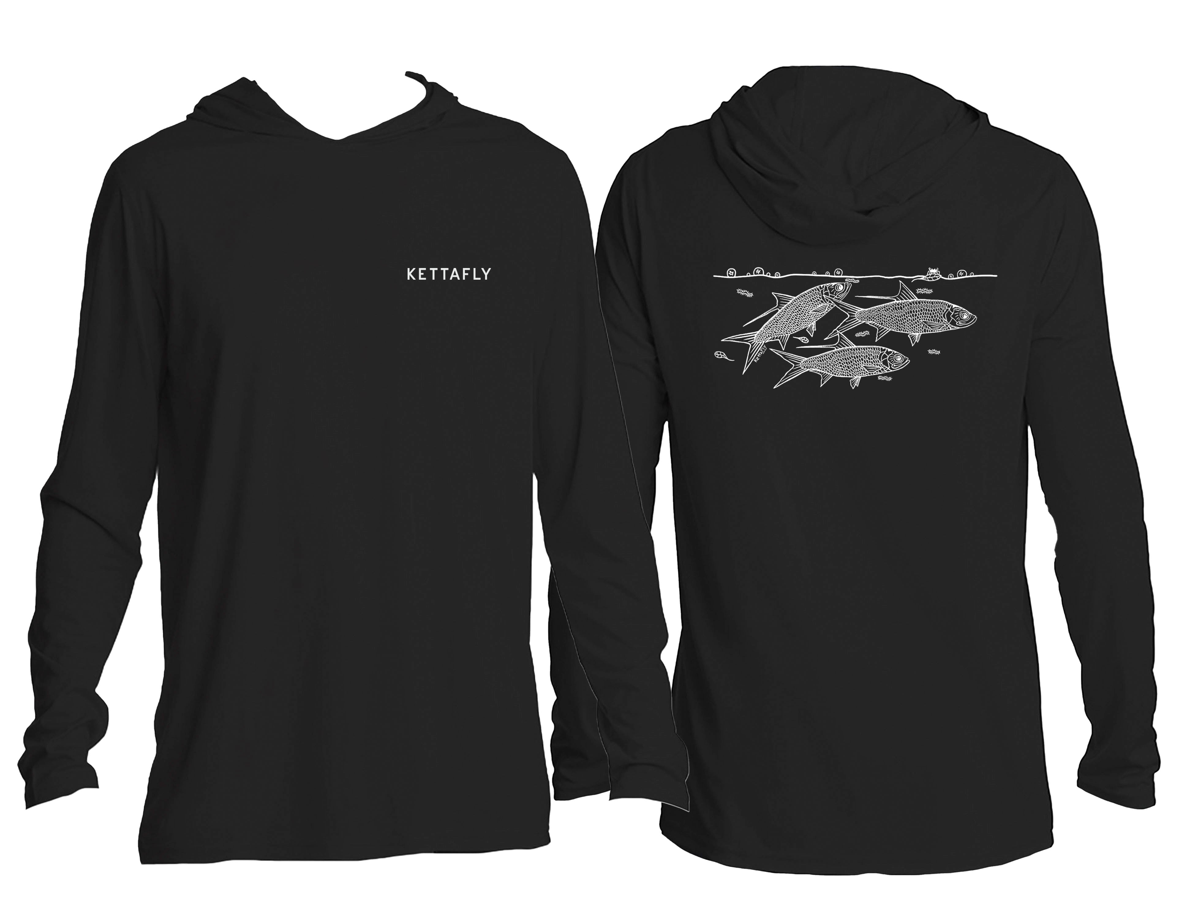 High Rollers Design (pocket & back) UPF50+ Hooded long sleeve Sun Shirt