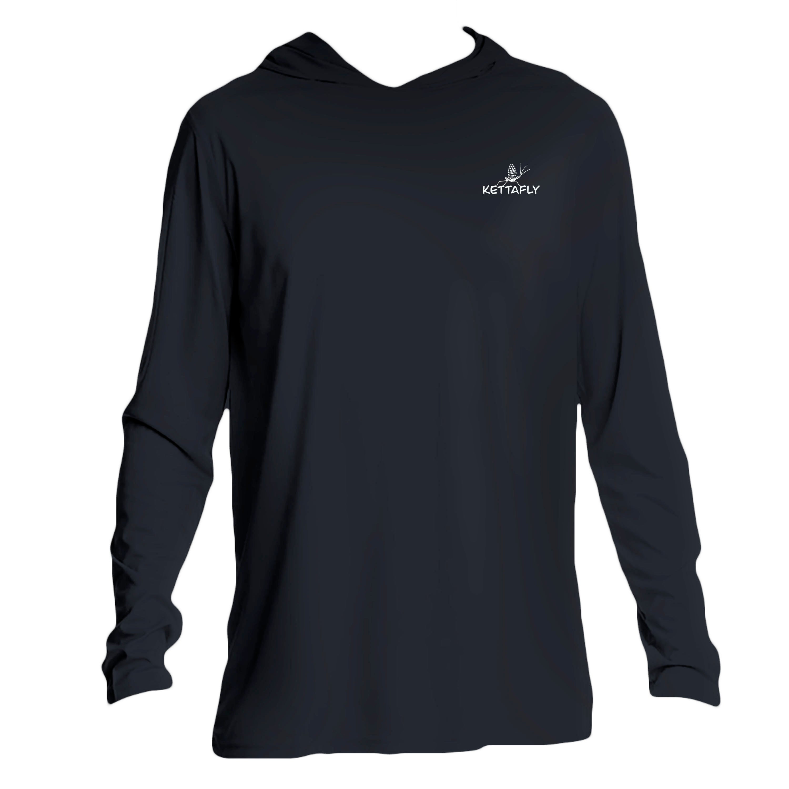 Mayfly pocket Design (front) UPF50+ Hooded long sleeve Sun Shirt