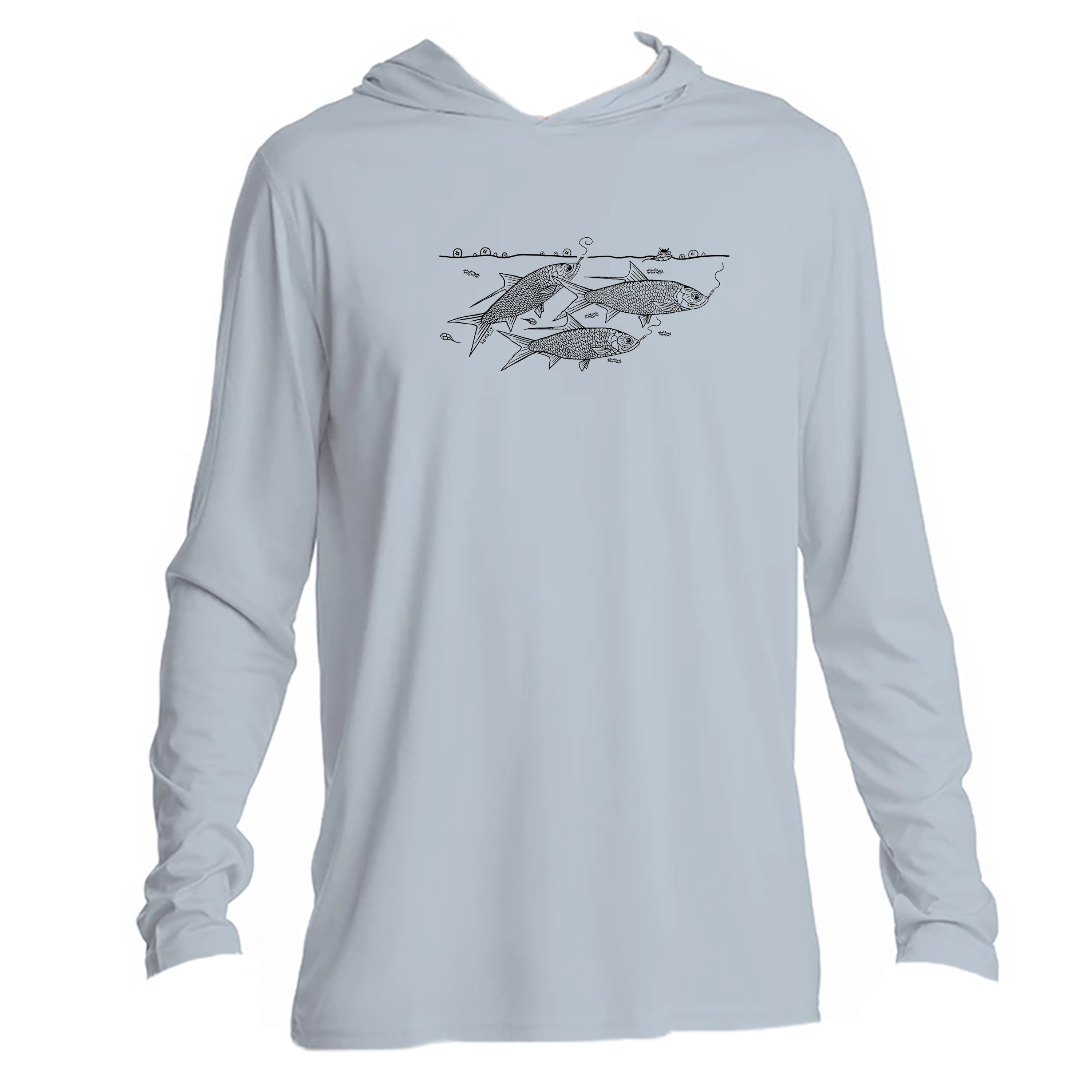 High Rollers with blunt Design (front) UPF50+ Hooded long sleeve Sun Shirt
