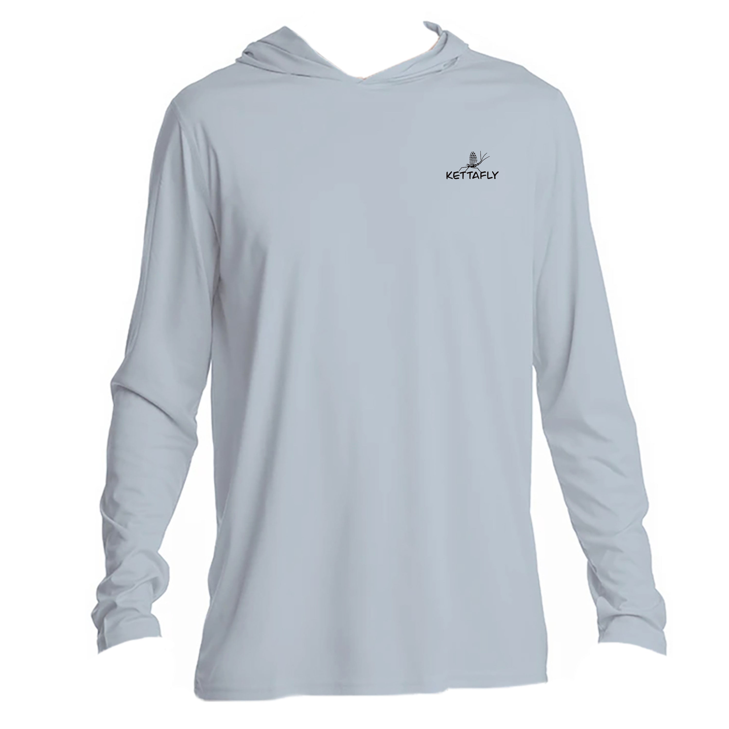 Mayfly pocket Design (front) UPF50+ Hooded long sleeve Sun Shirt