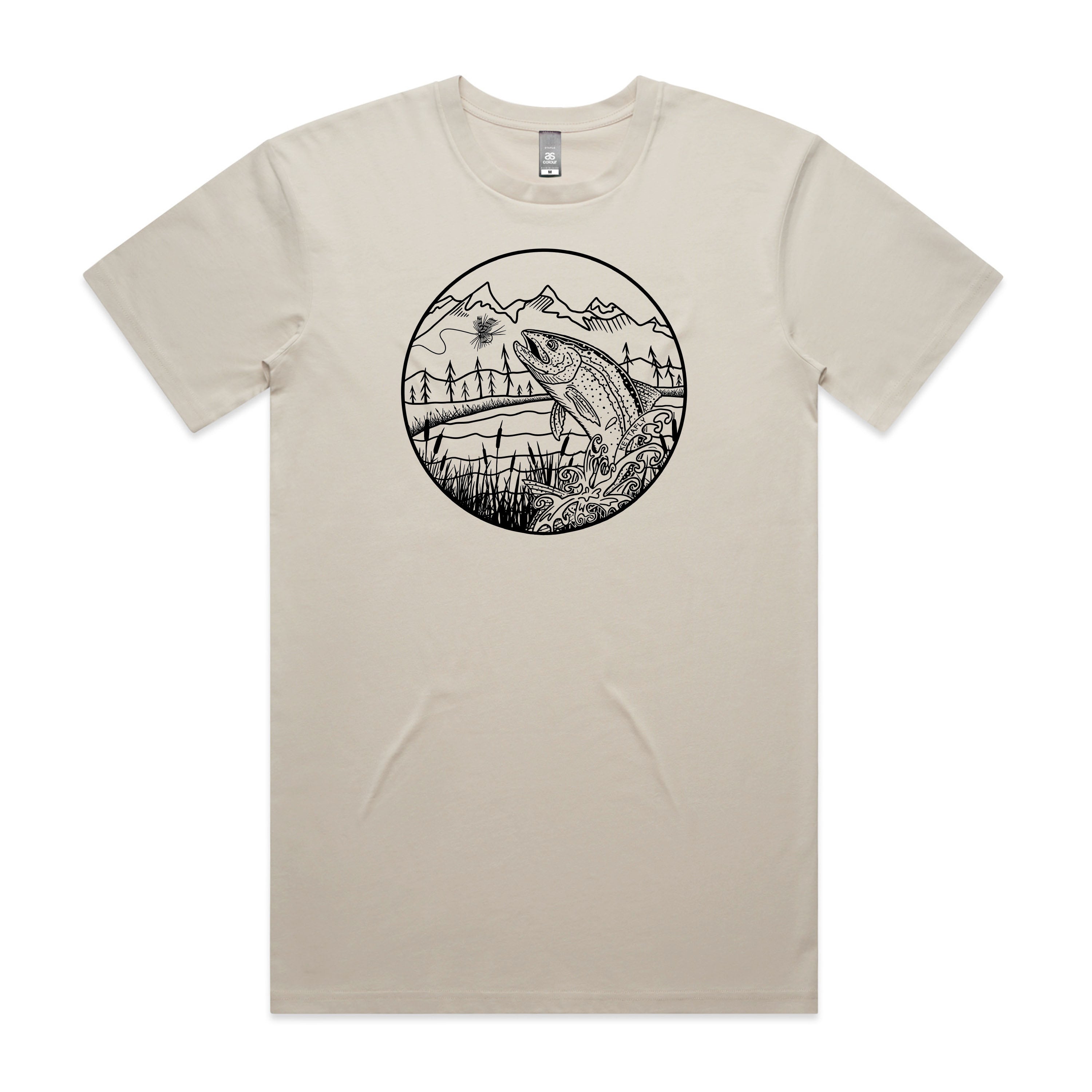 Jumping Rainbow Design (front) T-Shirt Short Sleeve