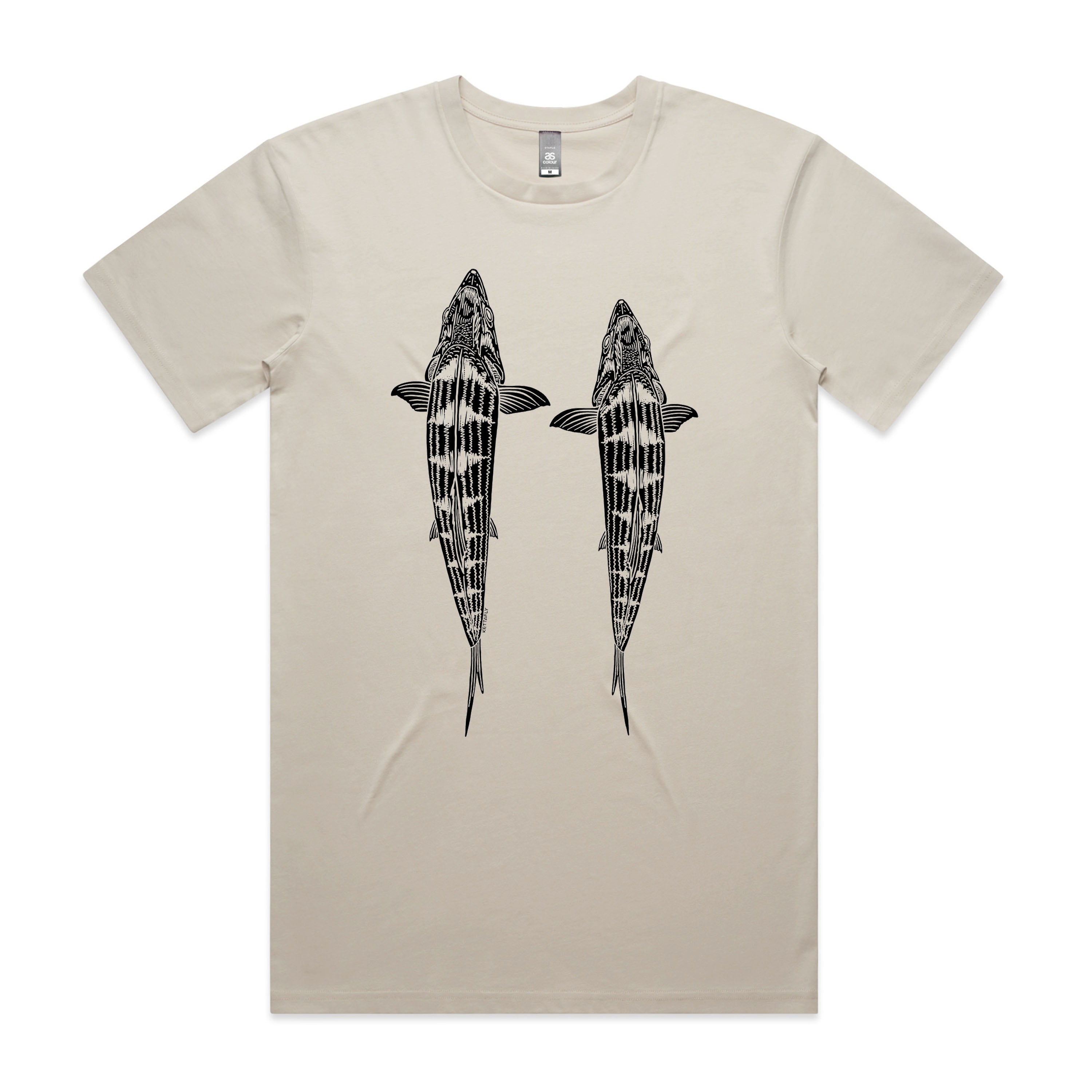 Topside Bone Design (front) T-Shirt Short Sleeve