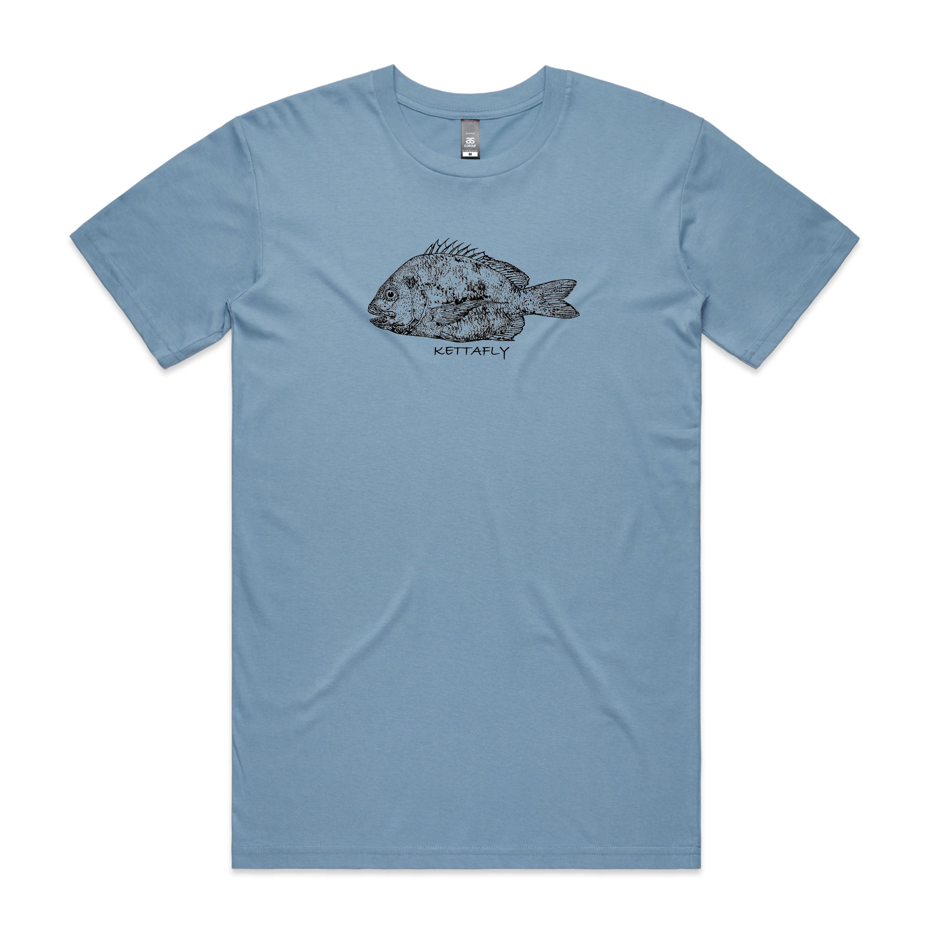 Gyotaku Bream Design (front) T-Shirt Short Sleeve