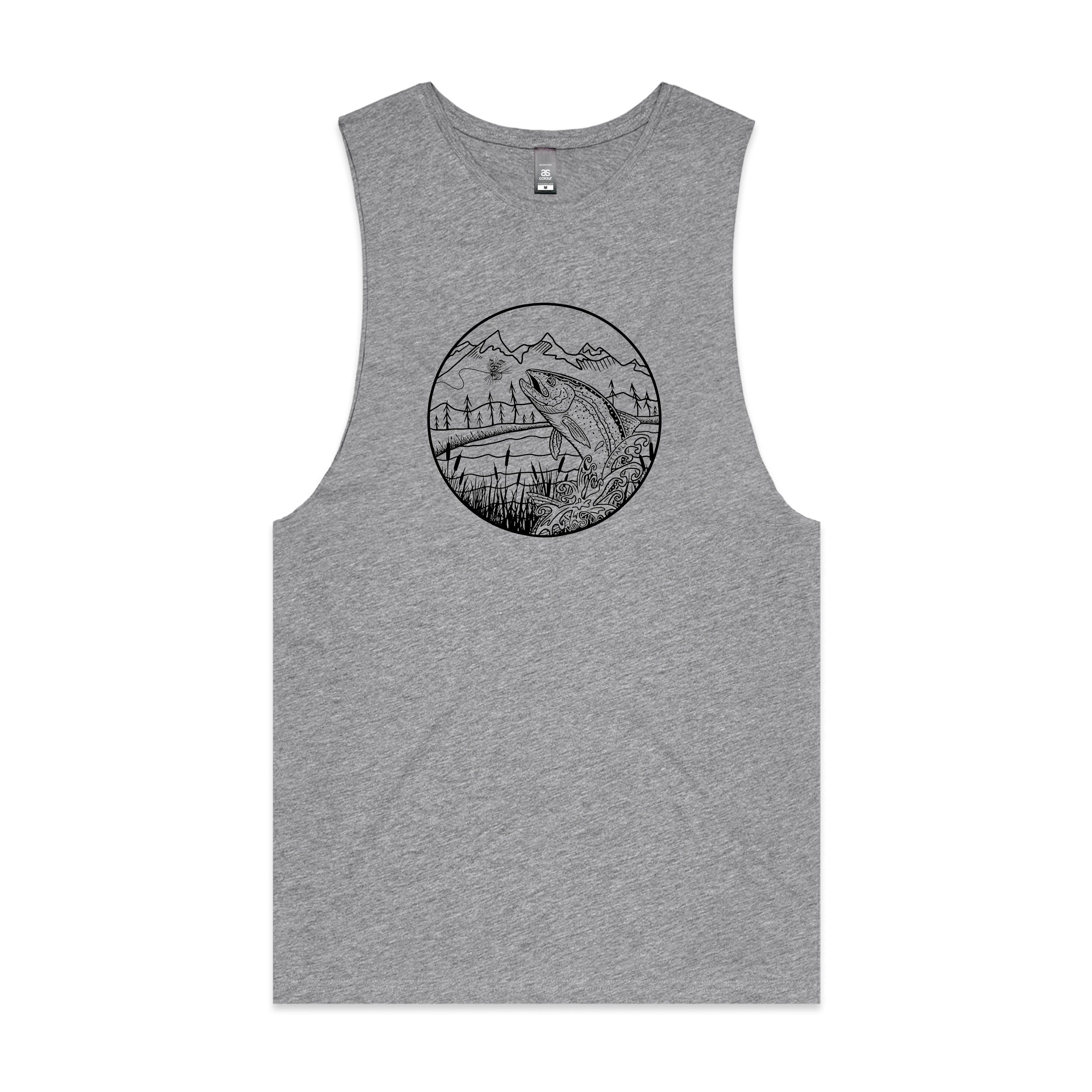Jumping Rainbow Design (front) Tank Top