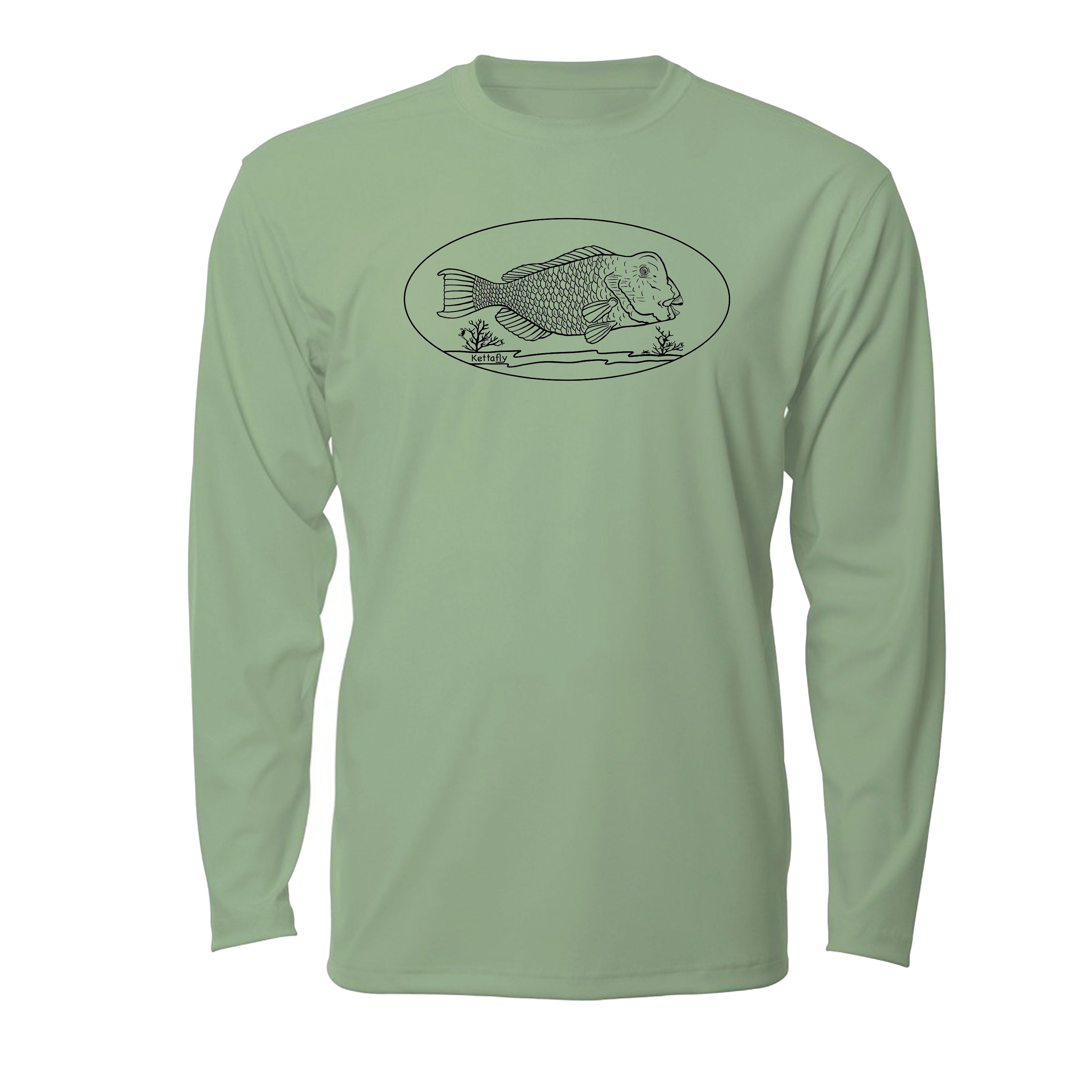 Bumpy Design (front) UPF50+ Long Sleeve Sun Shirt