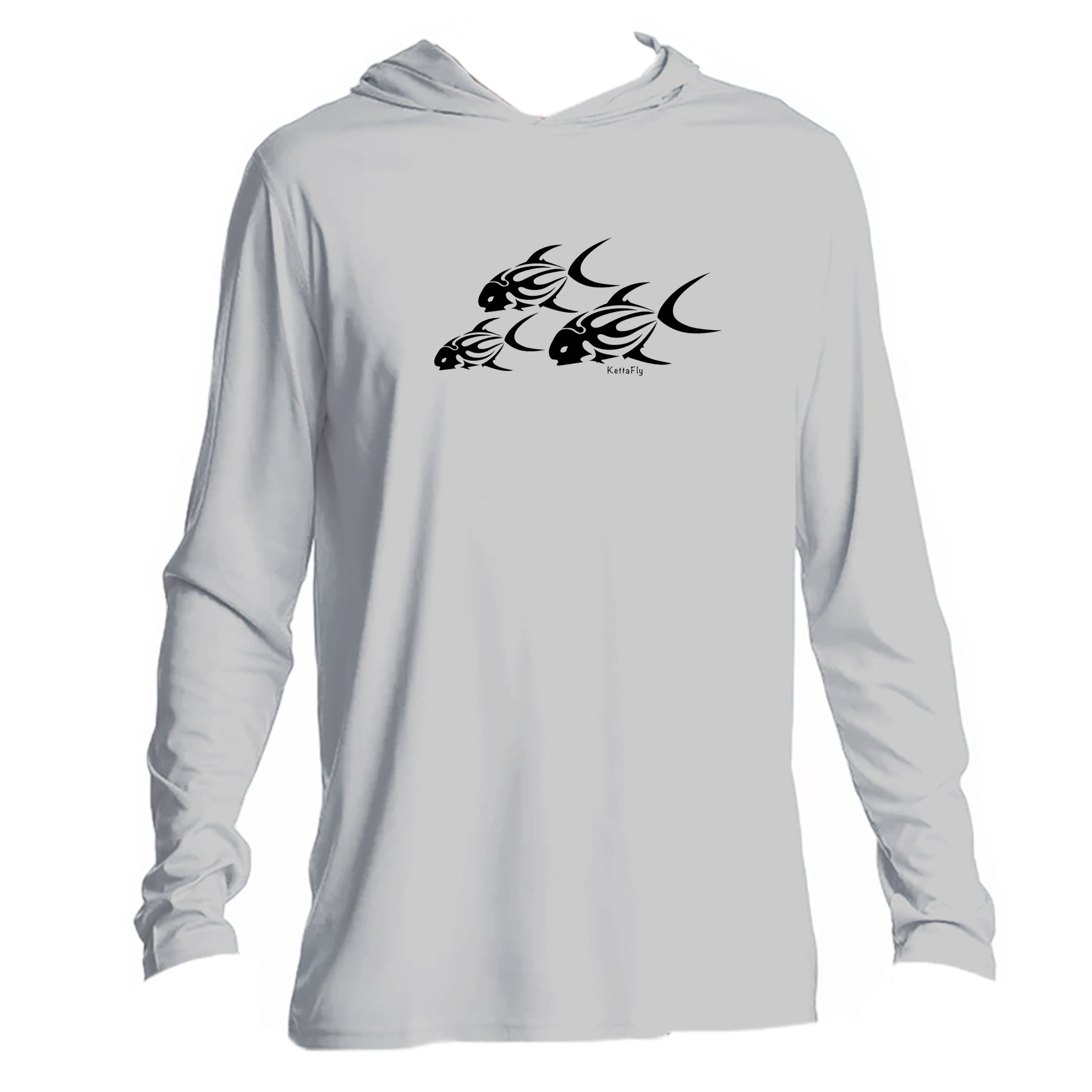 3 Permit Design (front) UPF50+ Hooded long sleeve Sun Shirt