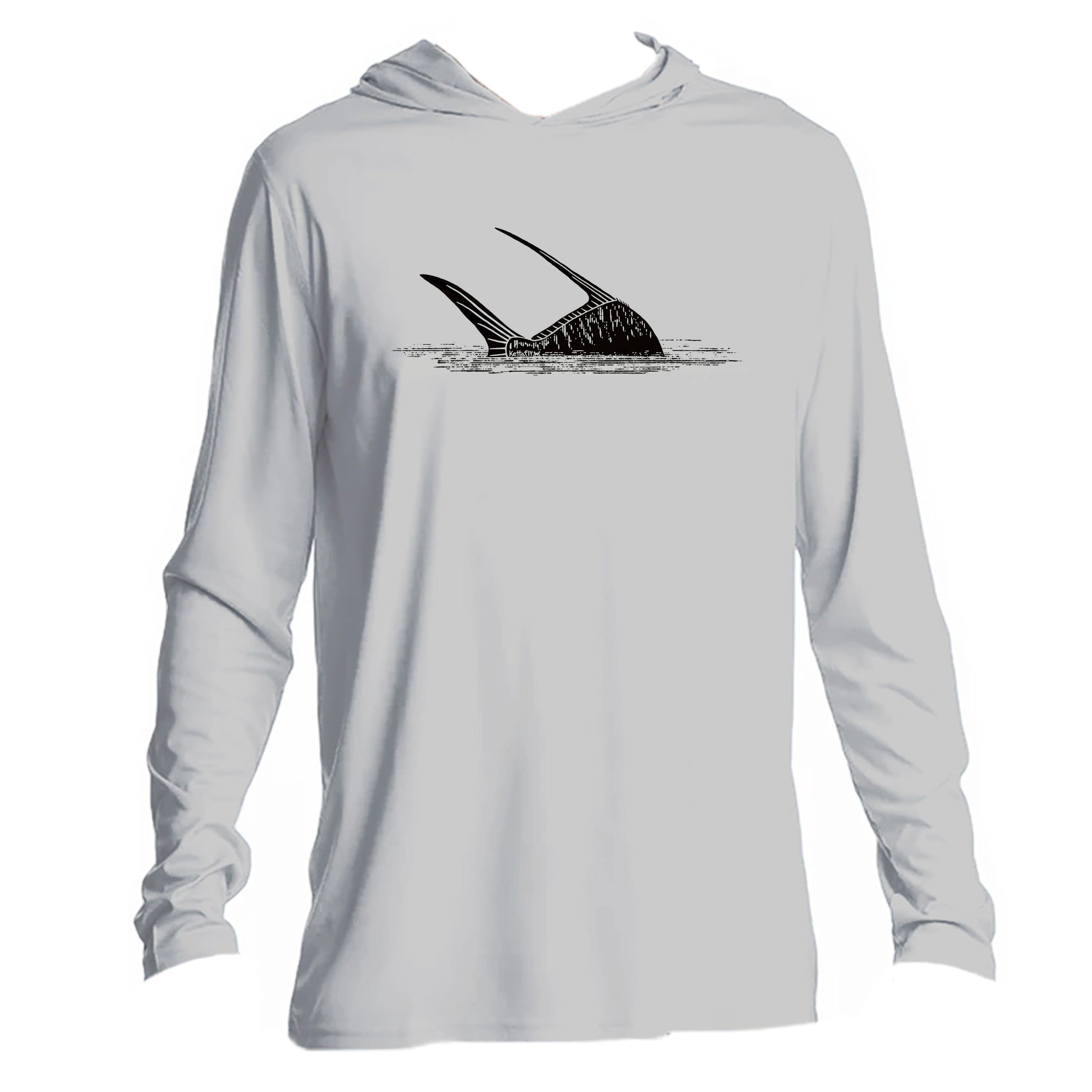 Half Perm Design (front) UPF50+ Hooded long sleeve Sun Shirt