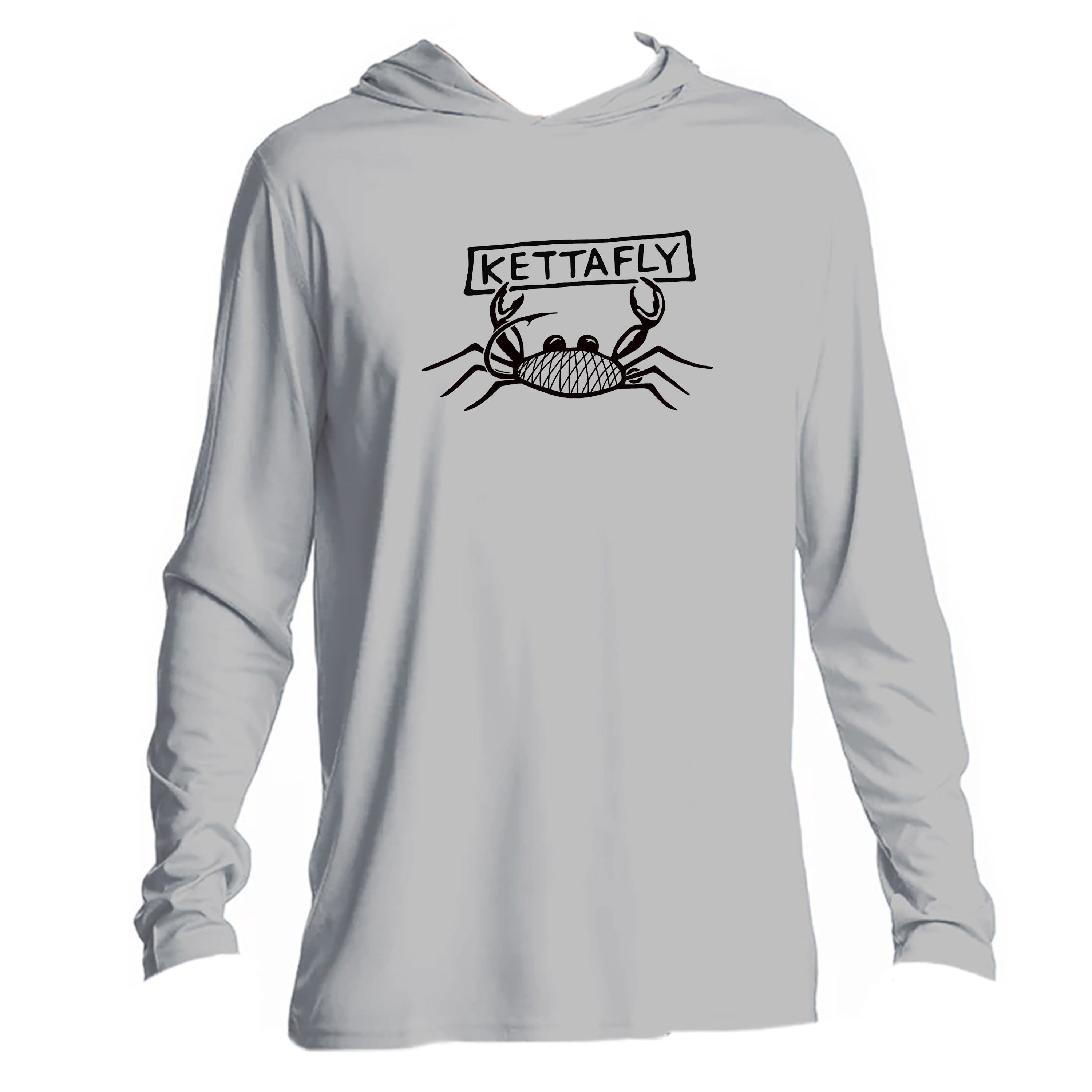 Kettafly Design (front)  UPF50+ Hooded long sleeve Sun Shirt