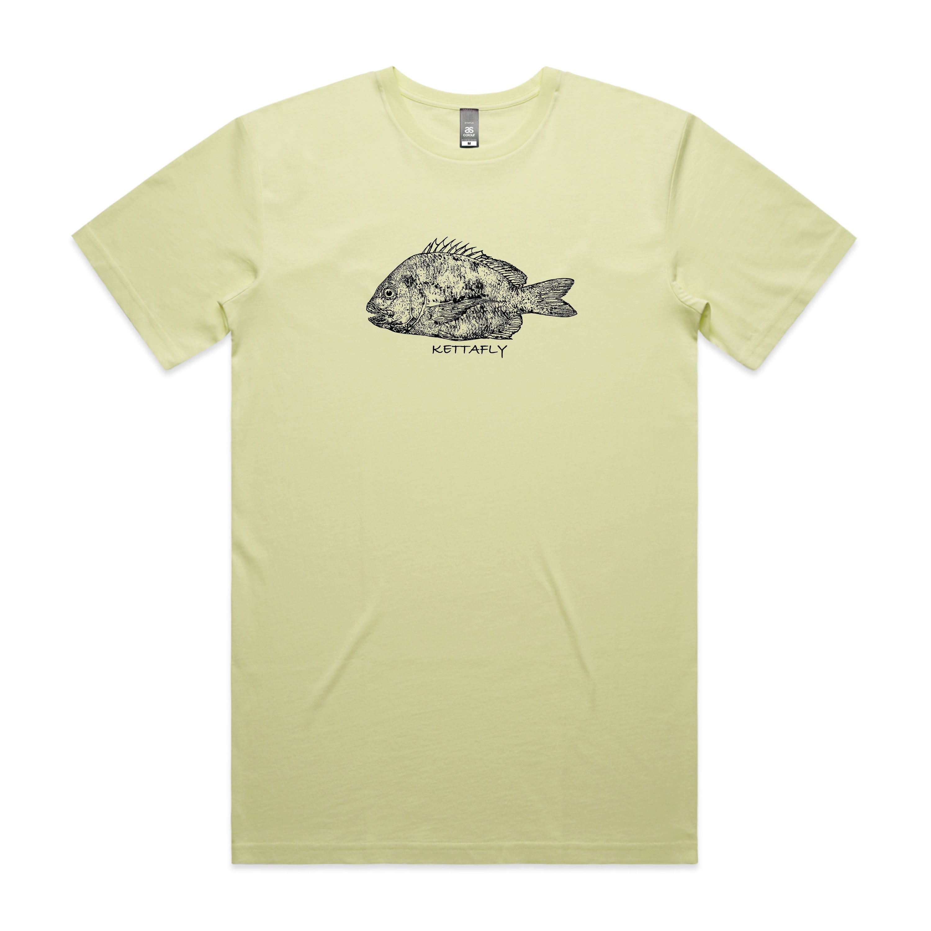 Gyotaku Bream Design (front) T-Shirt Short Sleeve