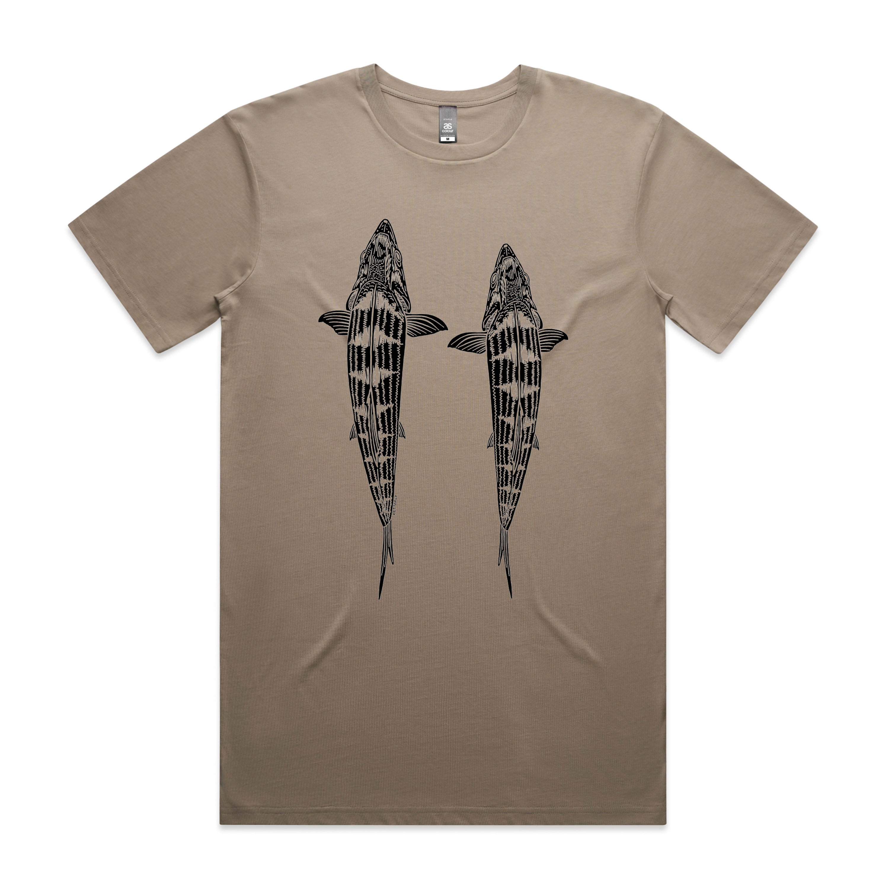 Topside Bone Design (front) T-Shirt Short Sleeve