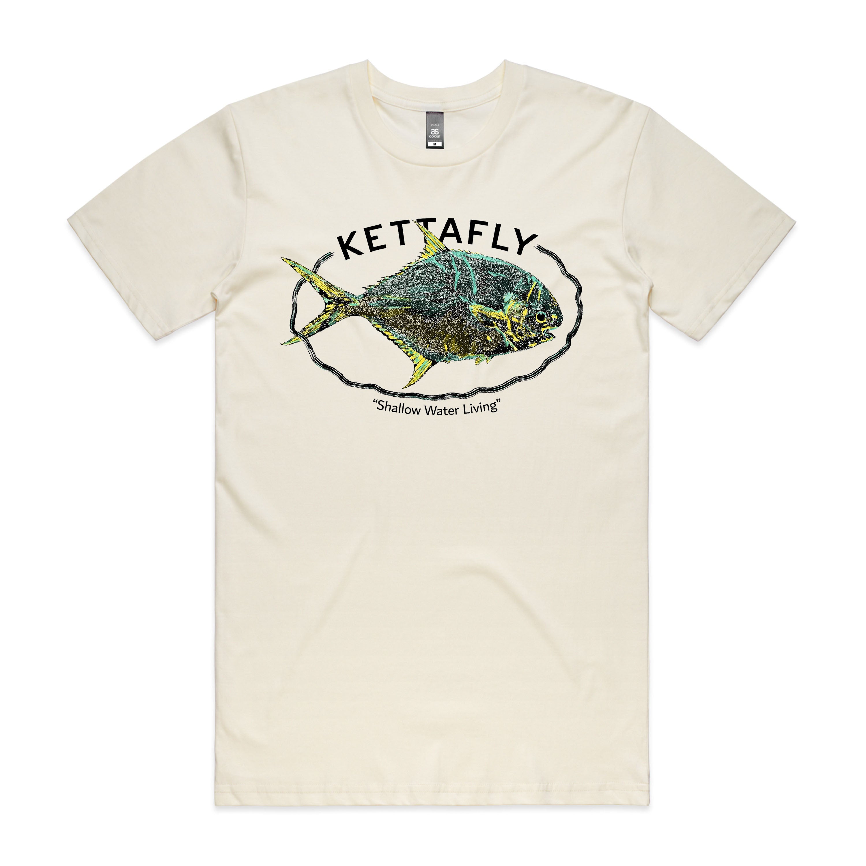 Gyotaku Permit Colour Design (front) T-Shirt Short Sleeve