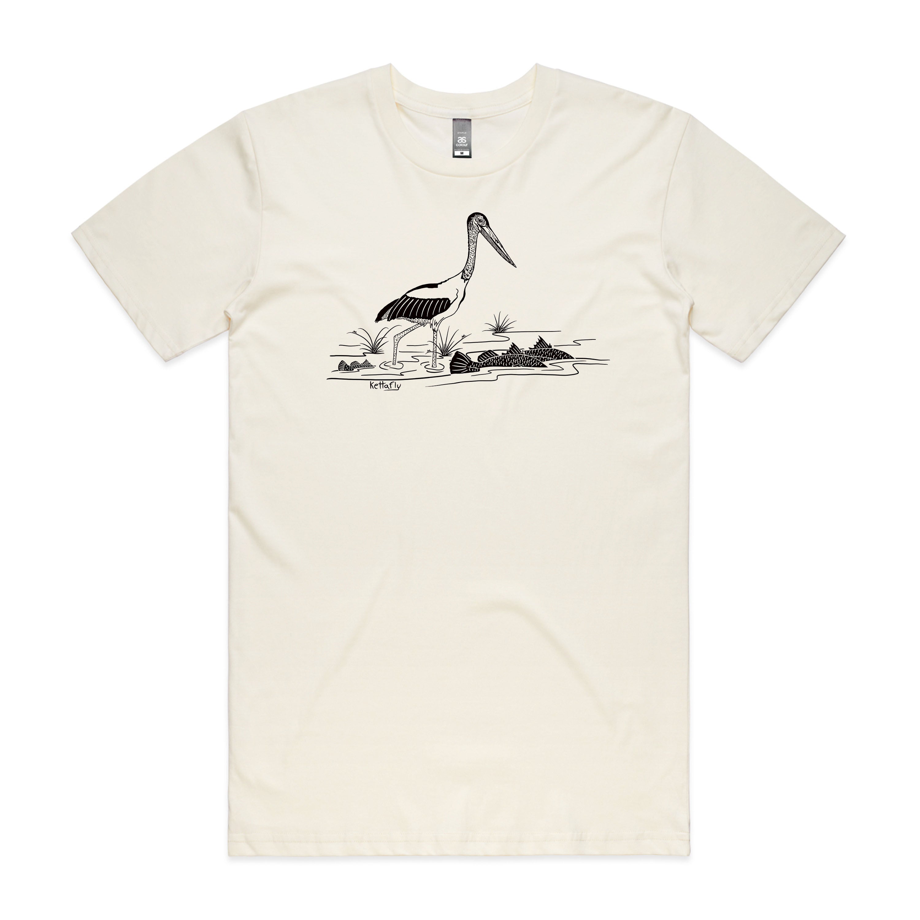 Jabiru & Barra Design (front) T-Shirt Short Sleeve