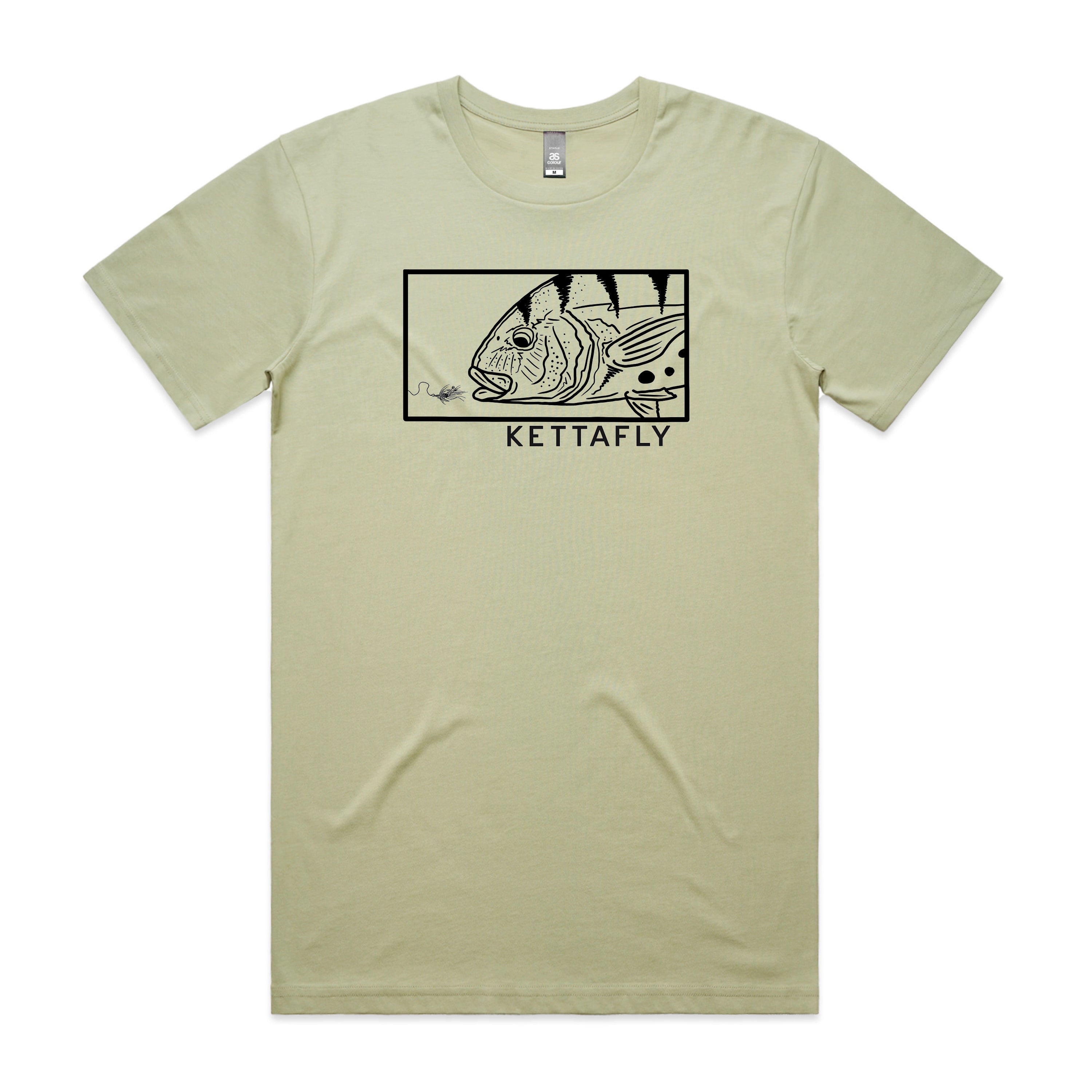 Golden Trevally Design (front) T-Shirt Short Sleeve