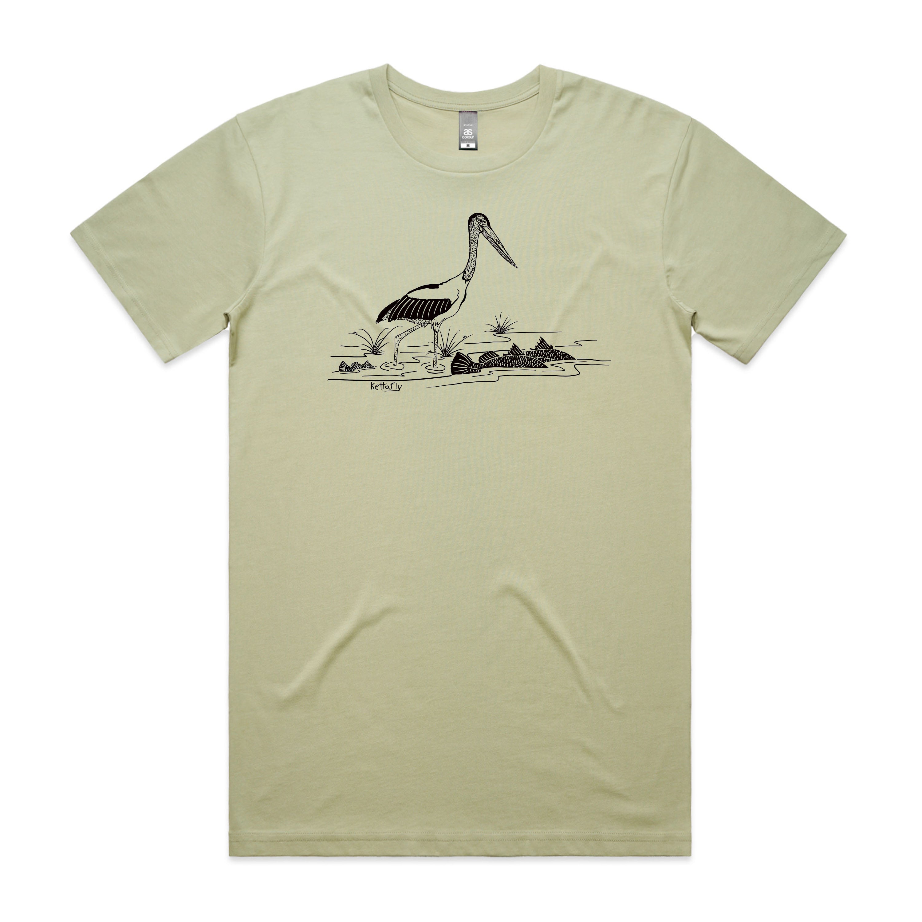 Jabiru & Barra Design (front) T-Shirt Short Sleeve