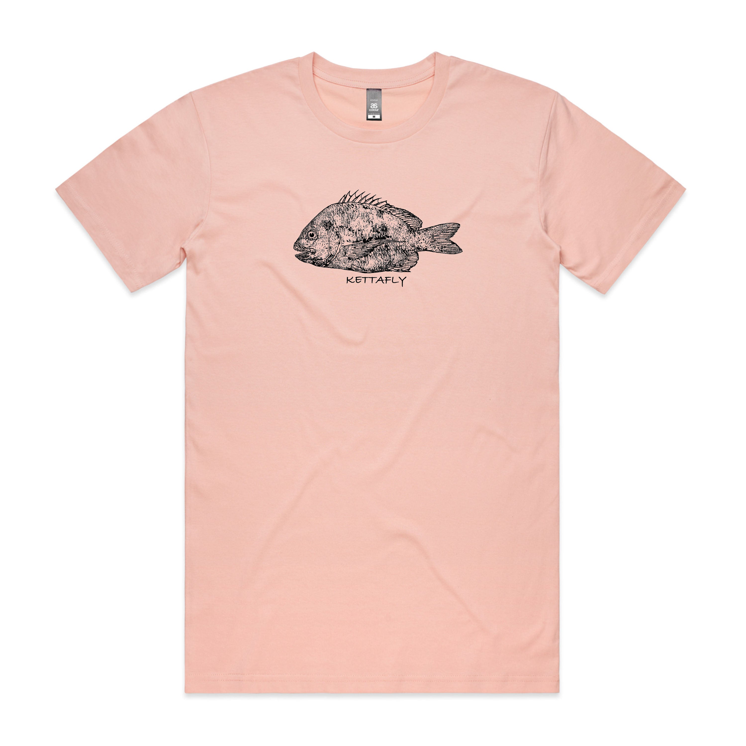 Gyotaku Bream Design (front) T-Shirt Short Sleeve