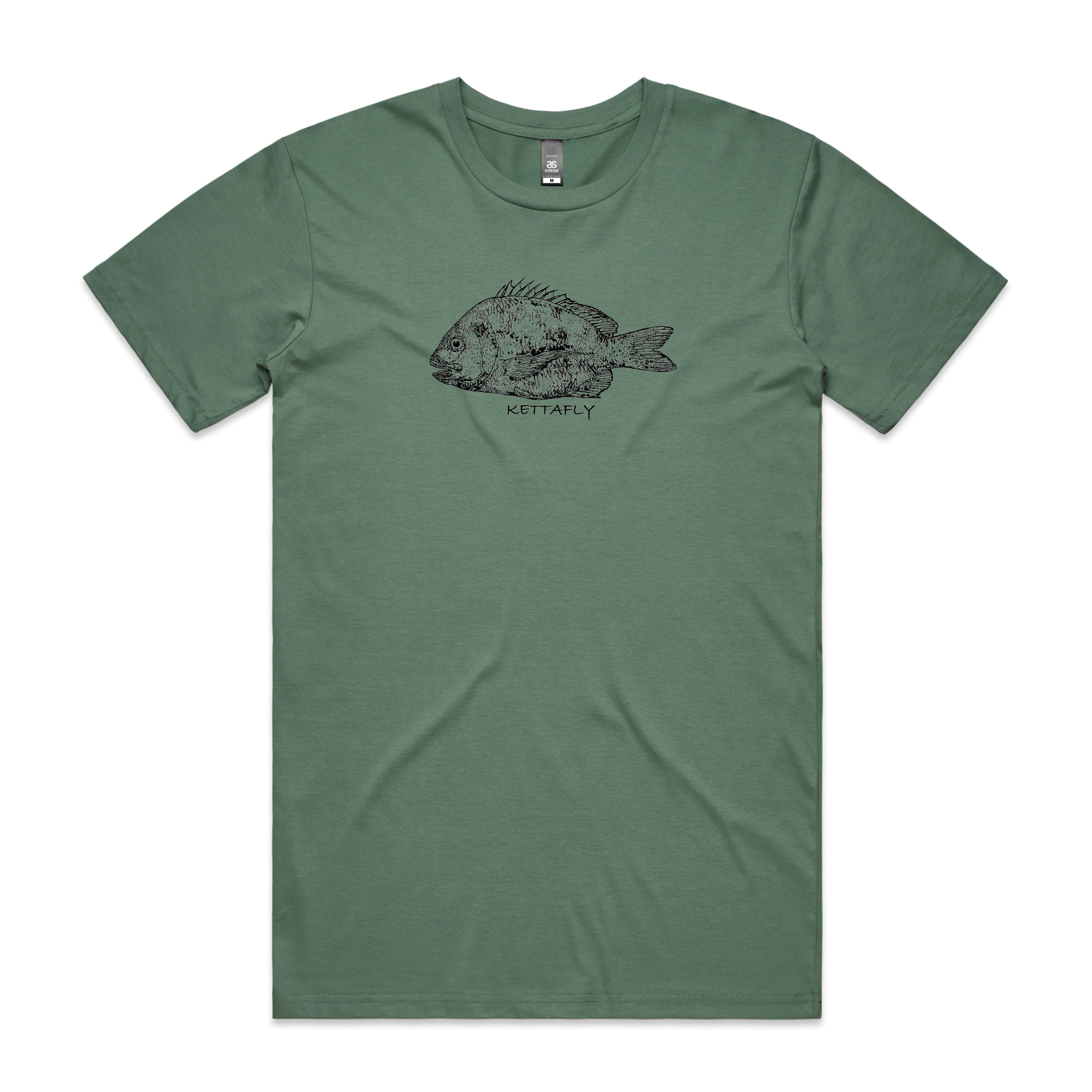 Gyotaku Bream Design (front) T-Shirt Short Sleeve