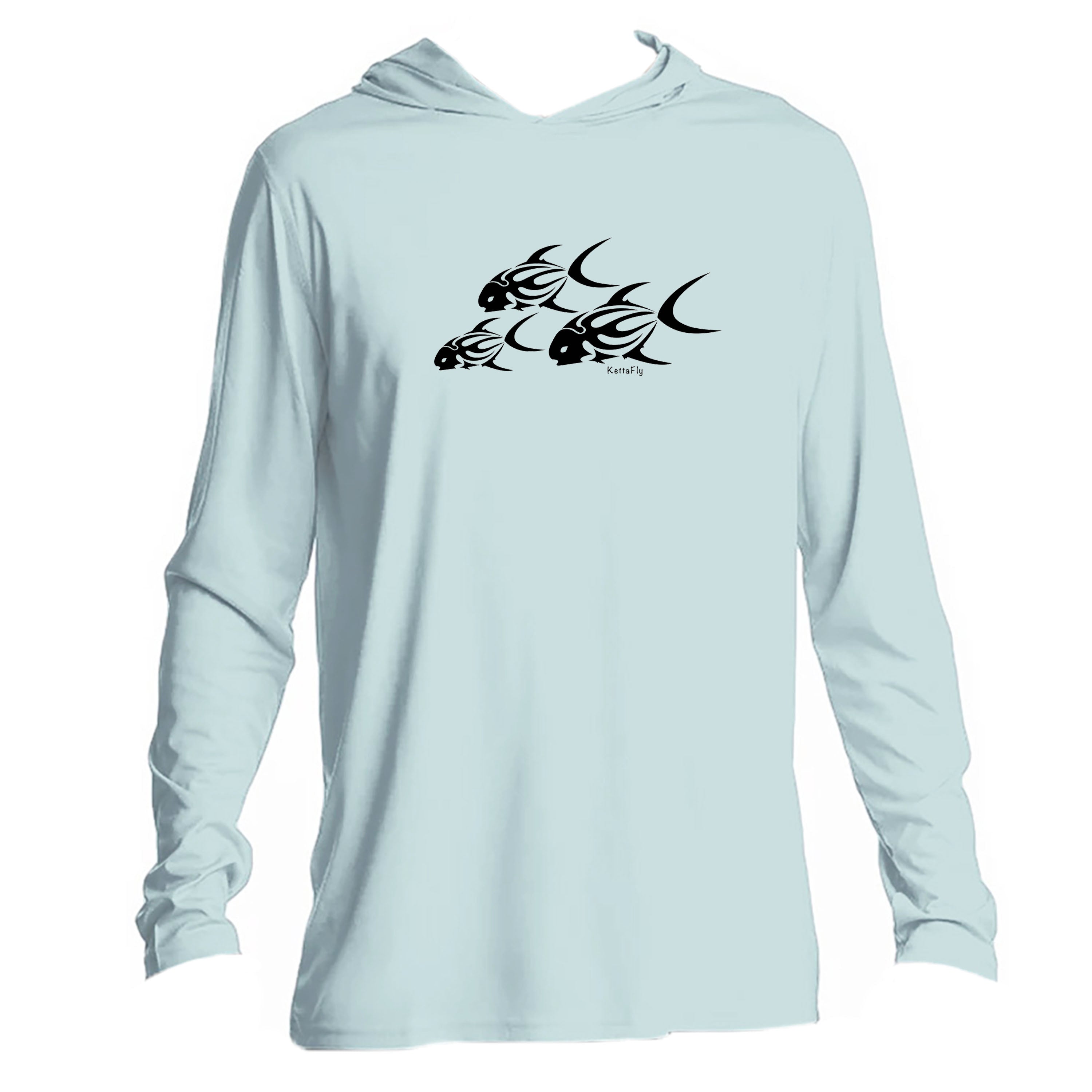 3 Permit Design (front) UPF50+ Hooded long sleeve Sun Shirt