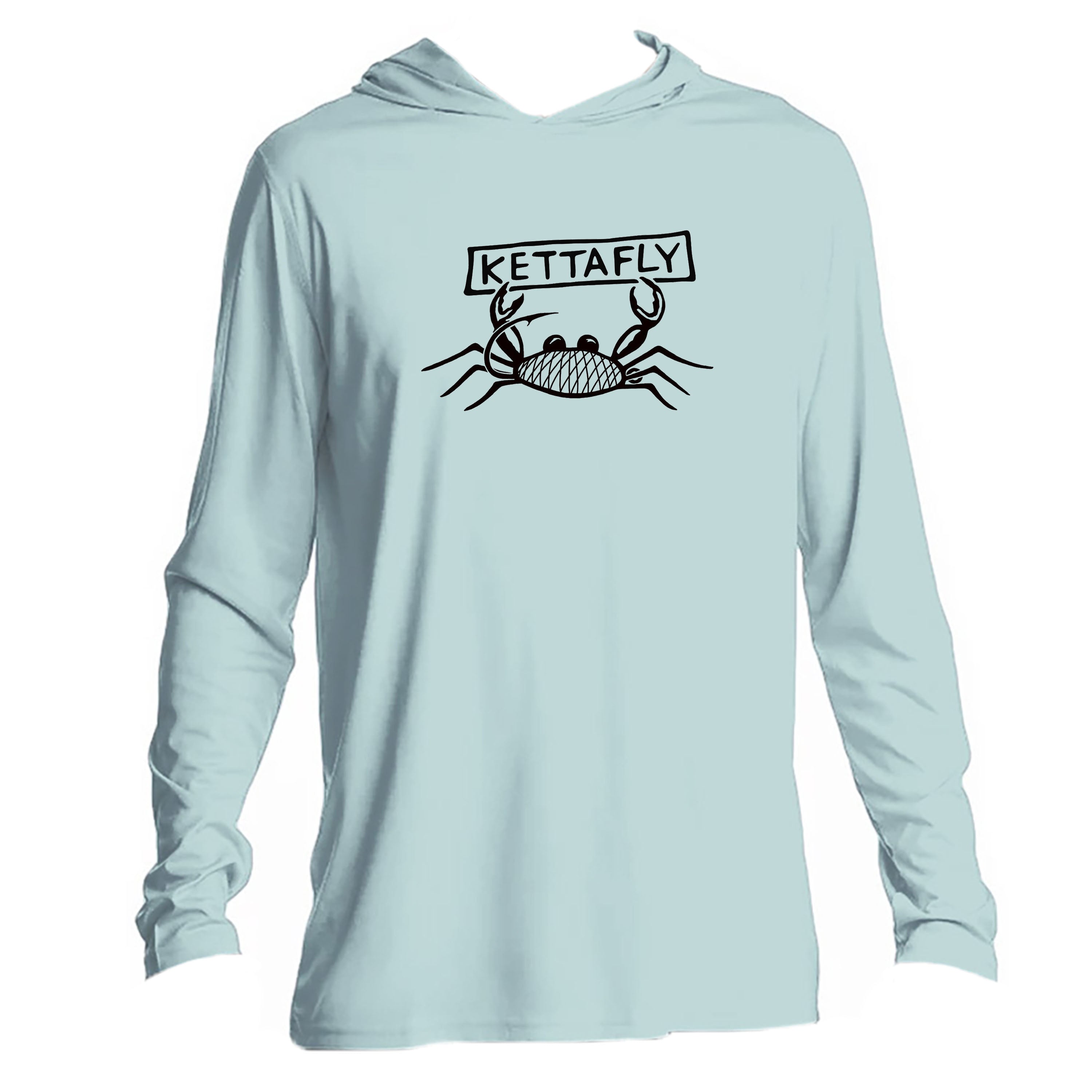 Kettafly Design (front)  UPF50+ Hooded long sleeve Sun Shirt