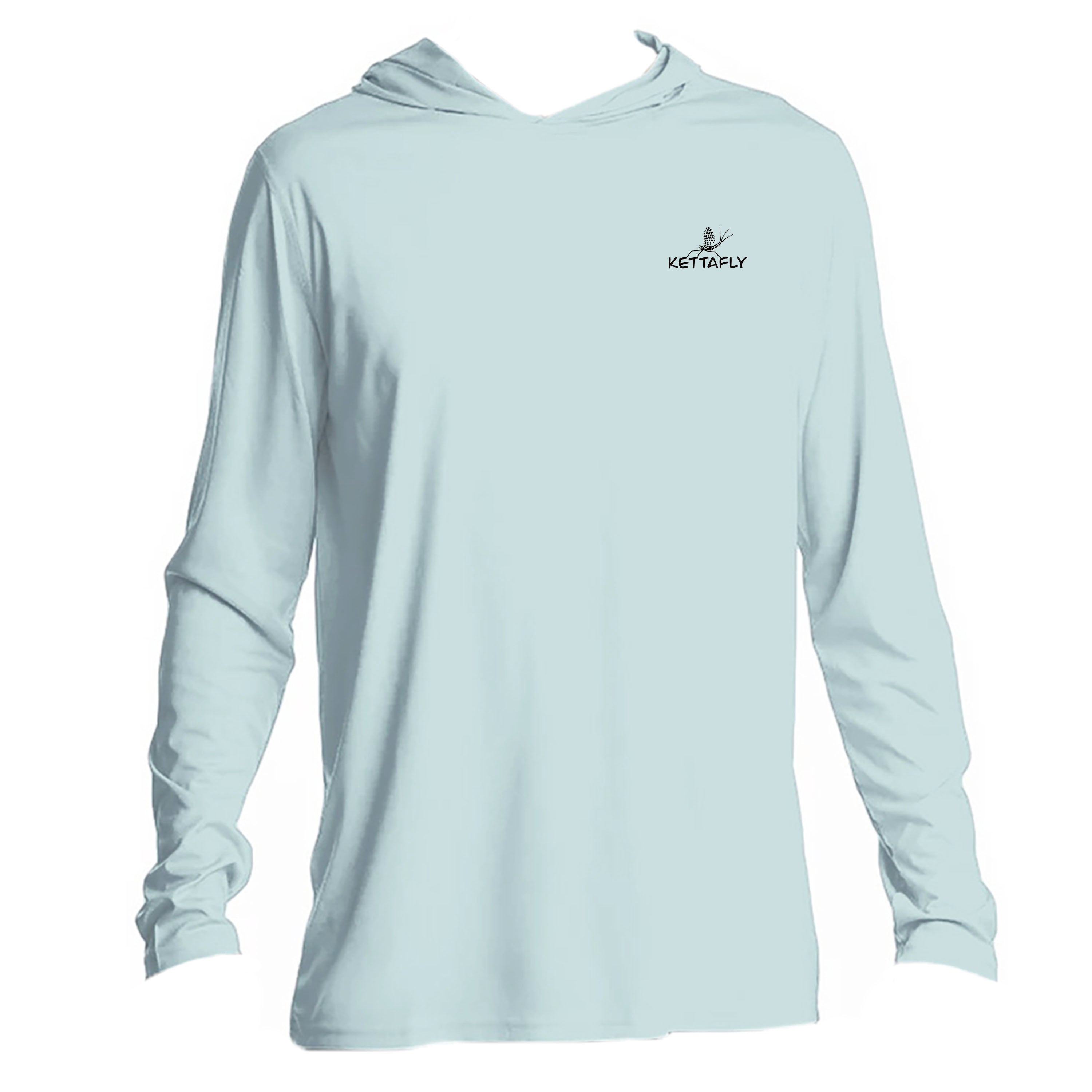 Mayfly pocket Design (front) UPF50+ Hooded long sleeve Sun Shirt