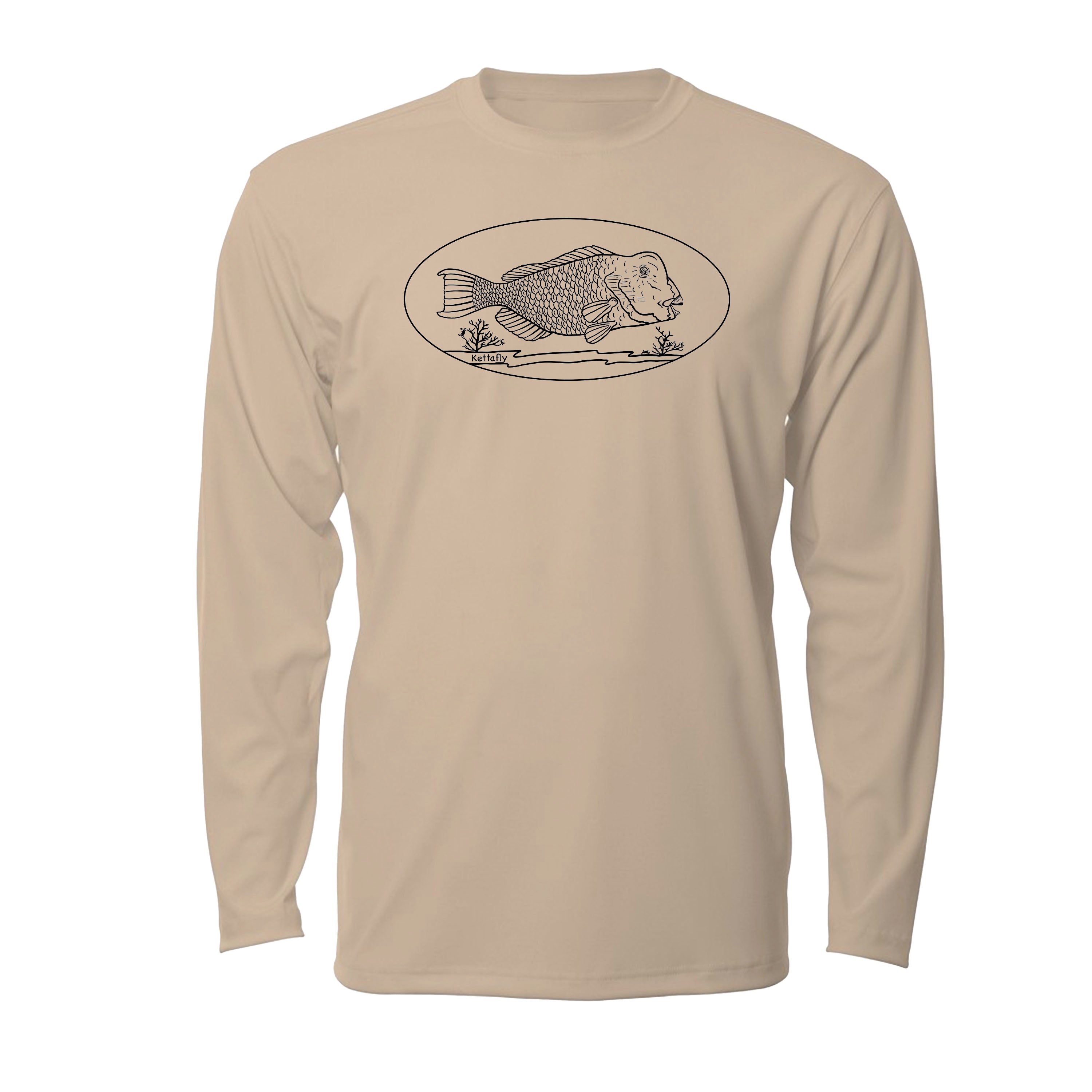 Bumpy Design (front) UPF50+ Long Sleeve Sun Shirt