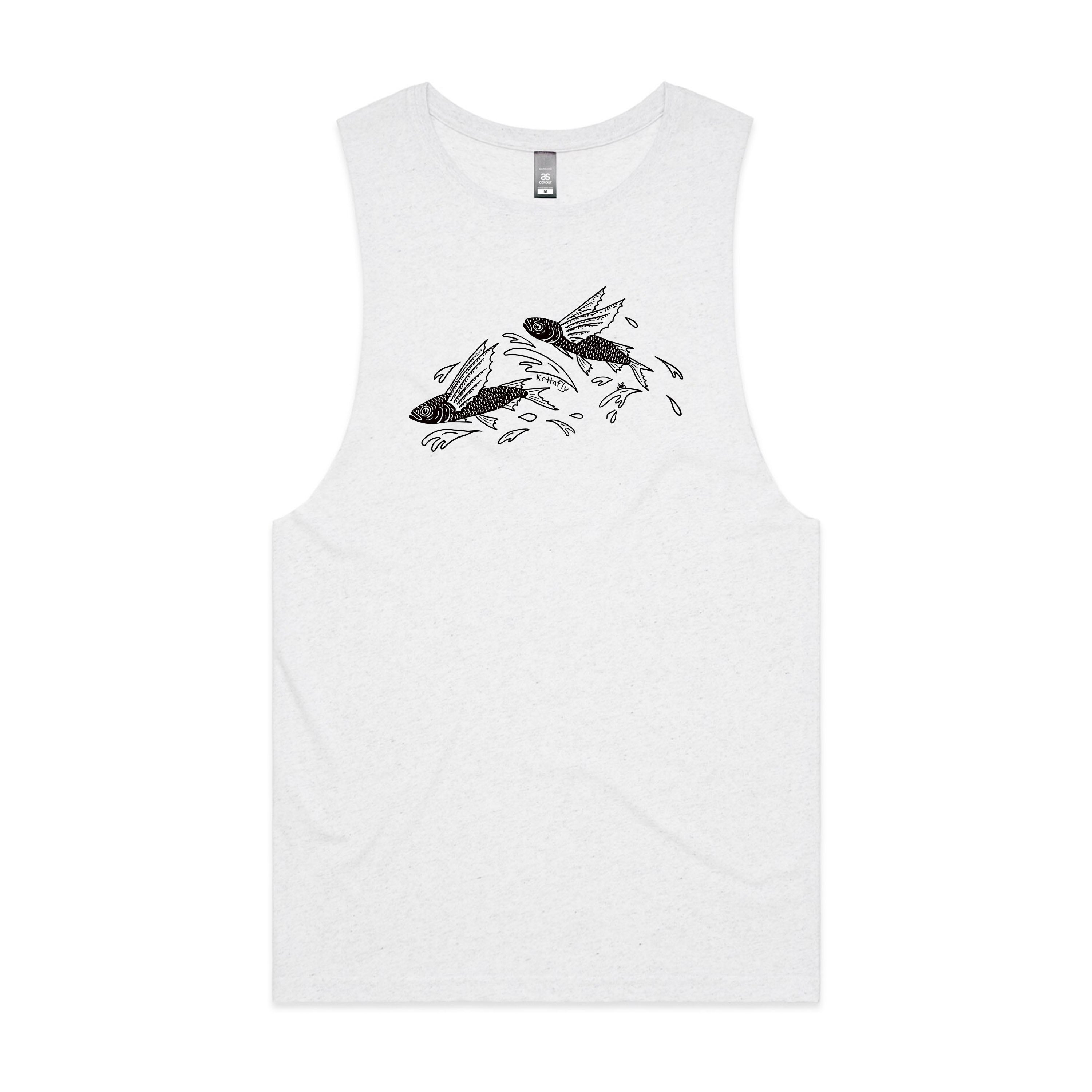 Flying Fish Design (front) Tank Top
