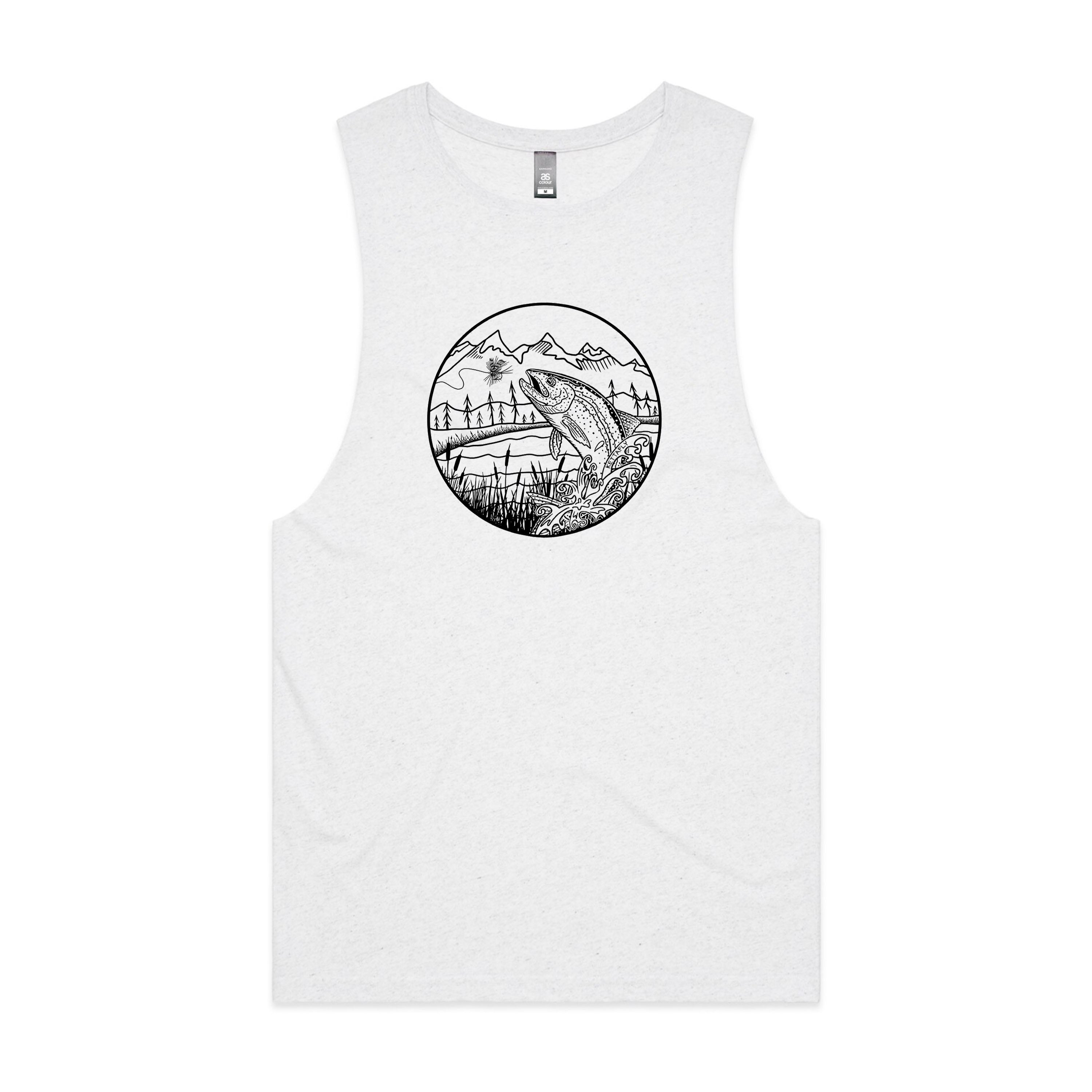 Jumping Rainbow Design (front) Tank Top