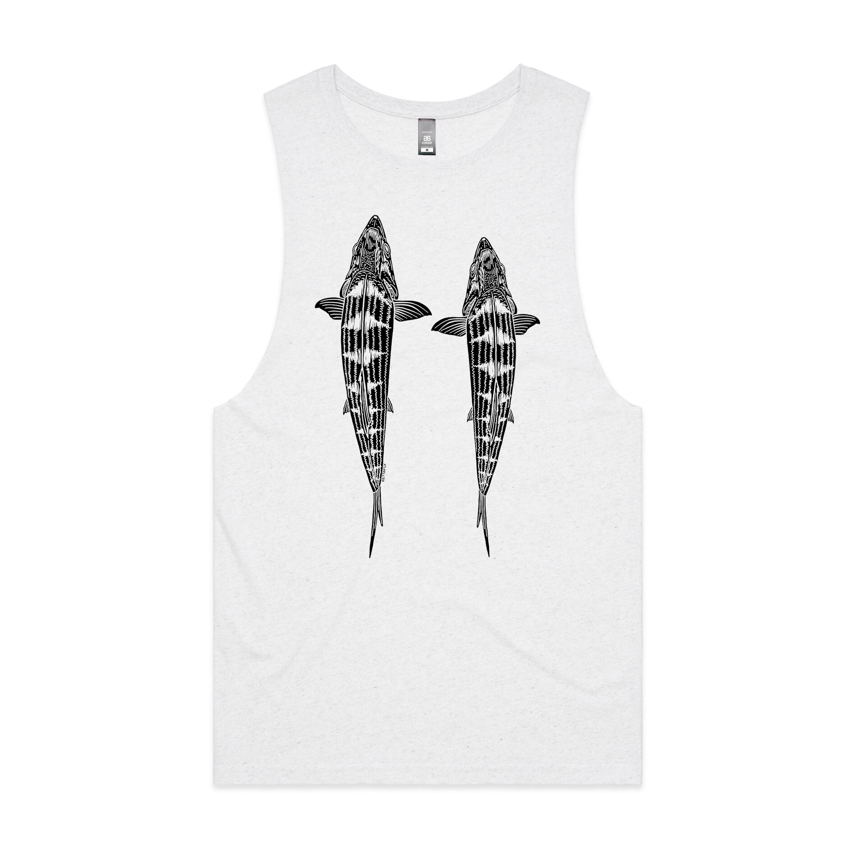 Topside Bone Design (front) Tank Top