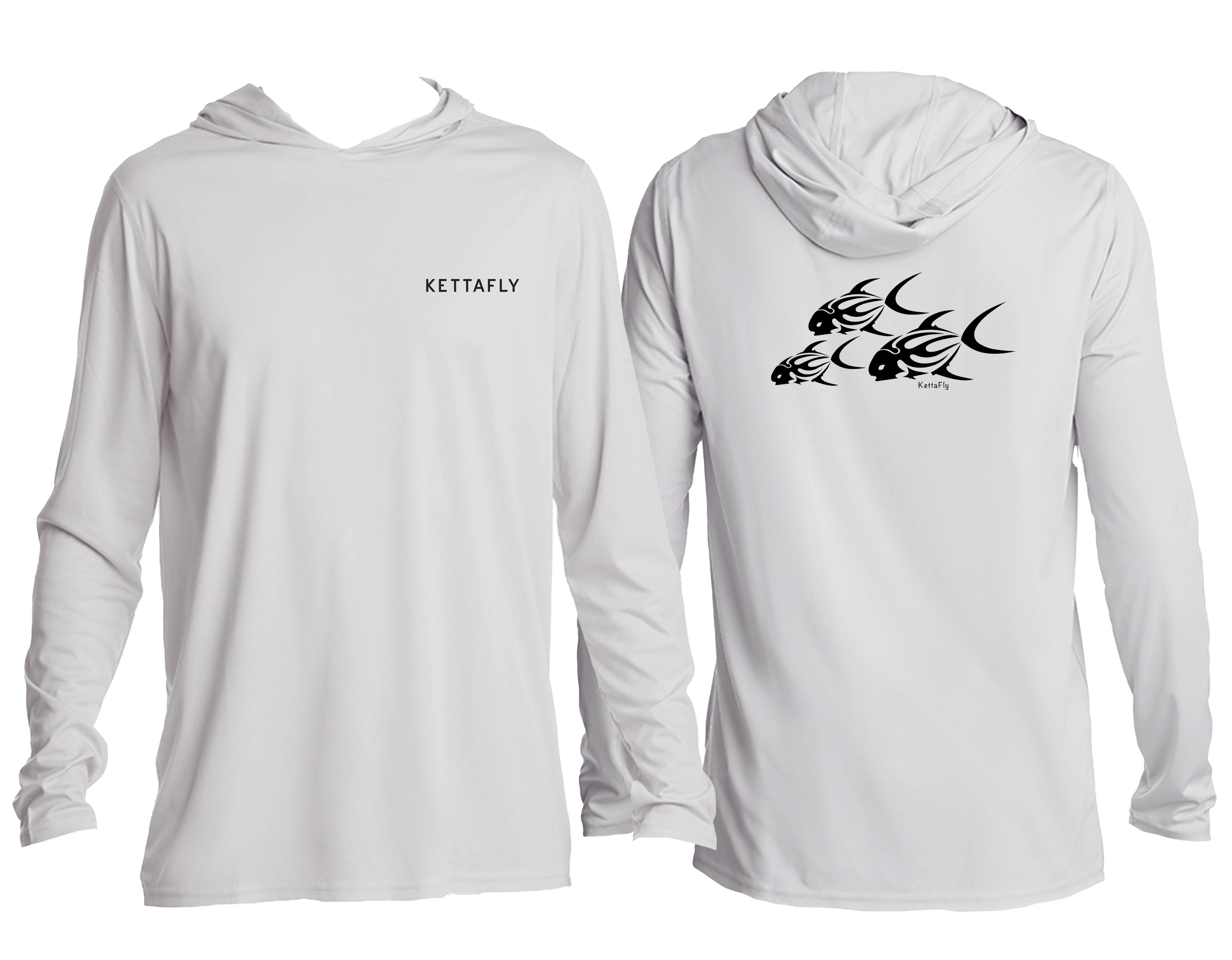 3 Permit Design (pocket & back) UPF50+ Hooded long sleeve Sun Shirt