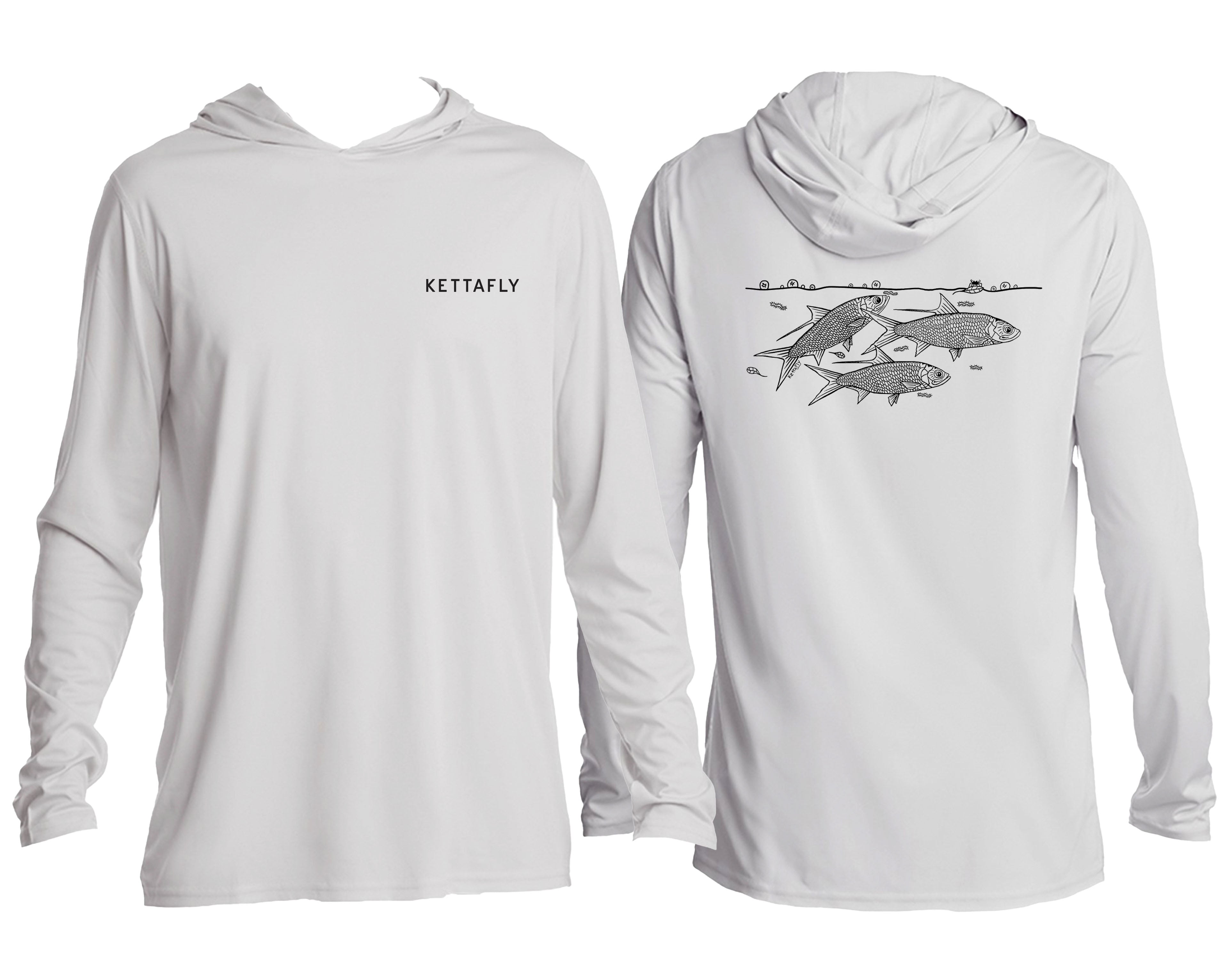 High Rollers Design (pocket & back) UPF50+ Hooded long sleeve Sun Shirt