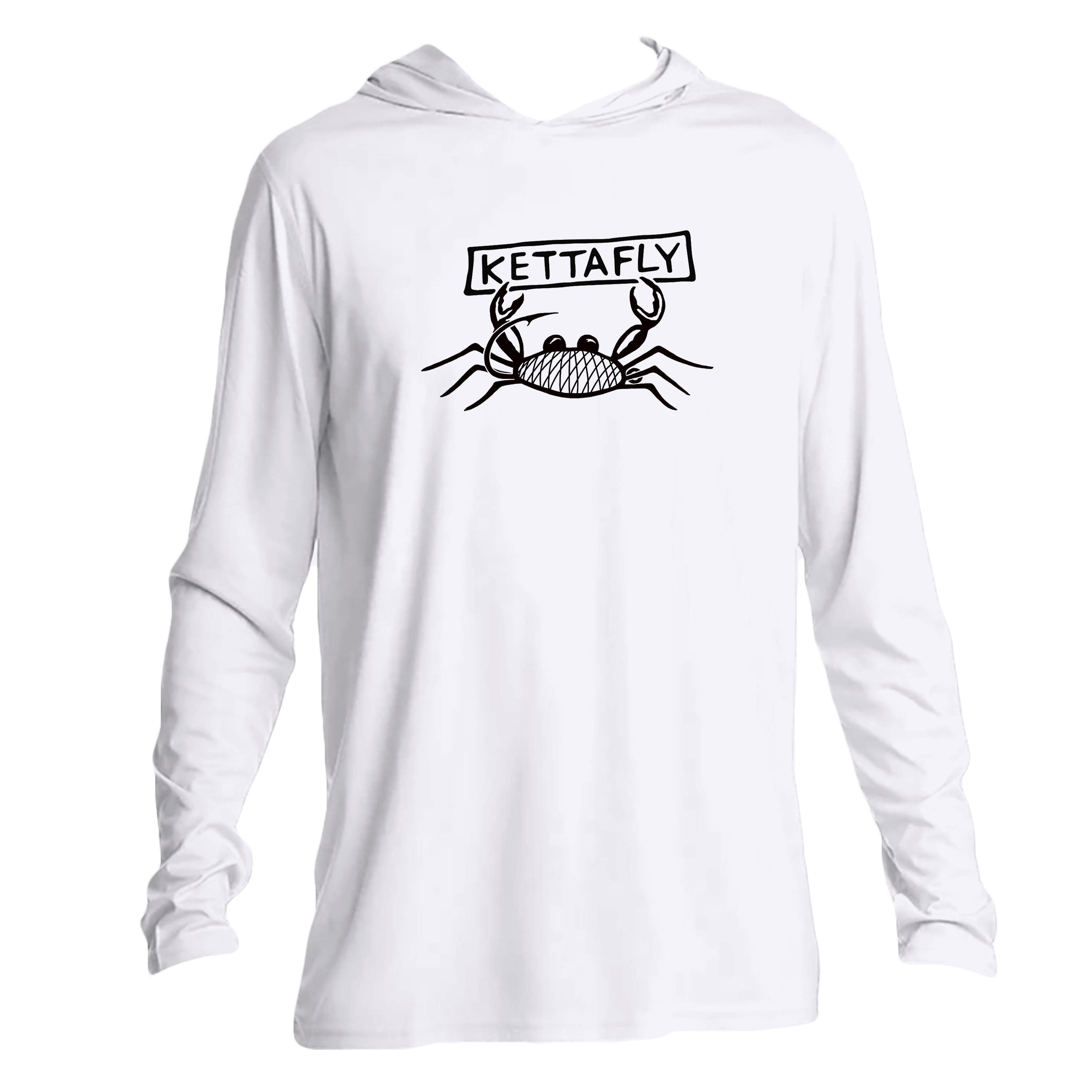 Kettafly Design (front)  UPF50+ Hooded long sleeve Sun Shirt