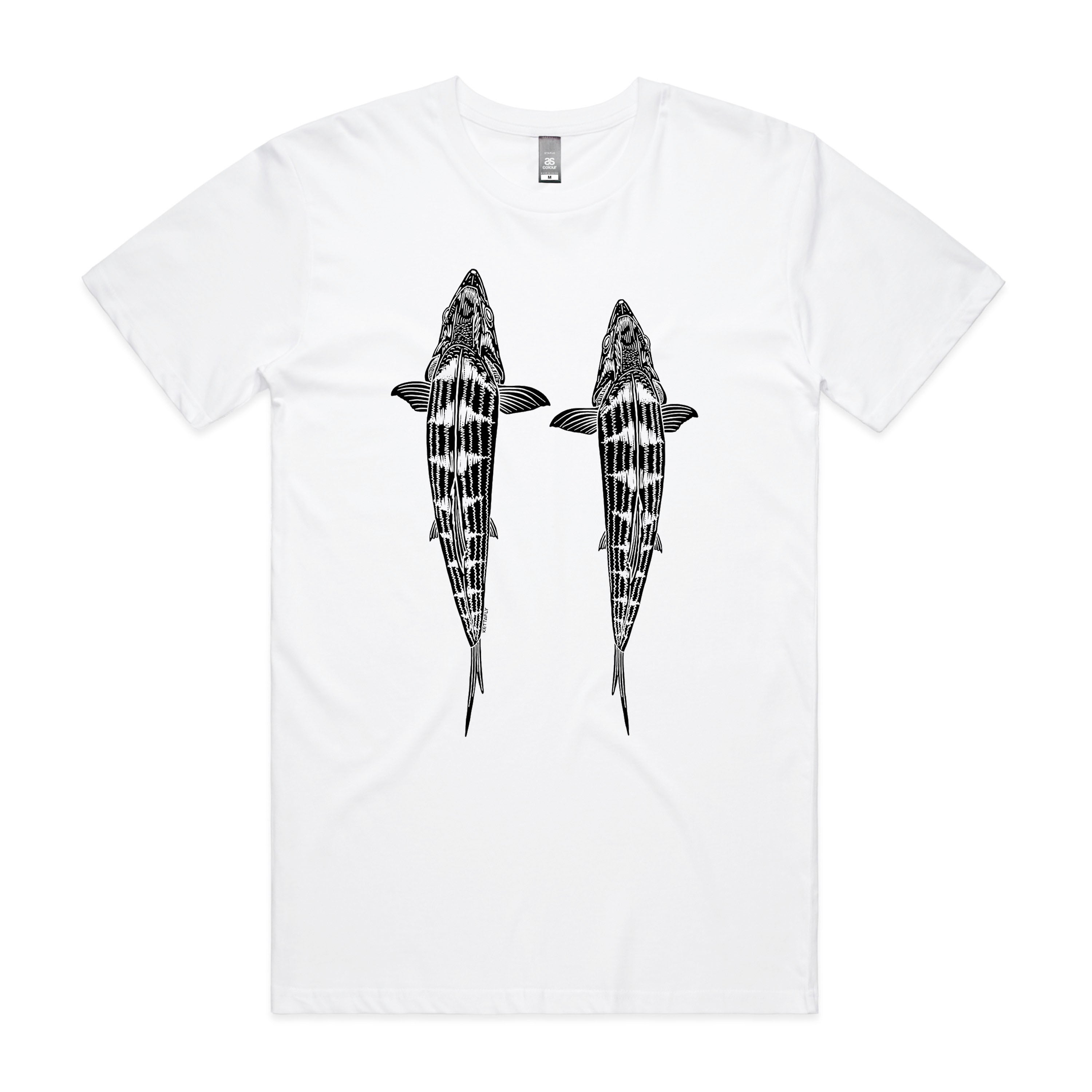 Topside Bone Design (front) T-Shirt Short Sleeve