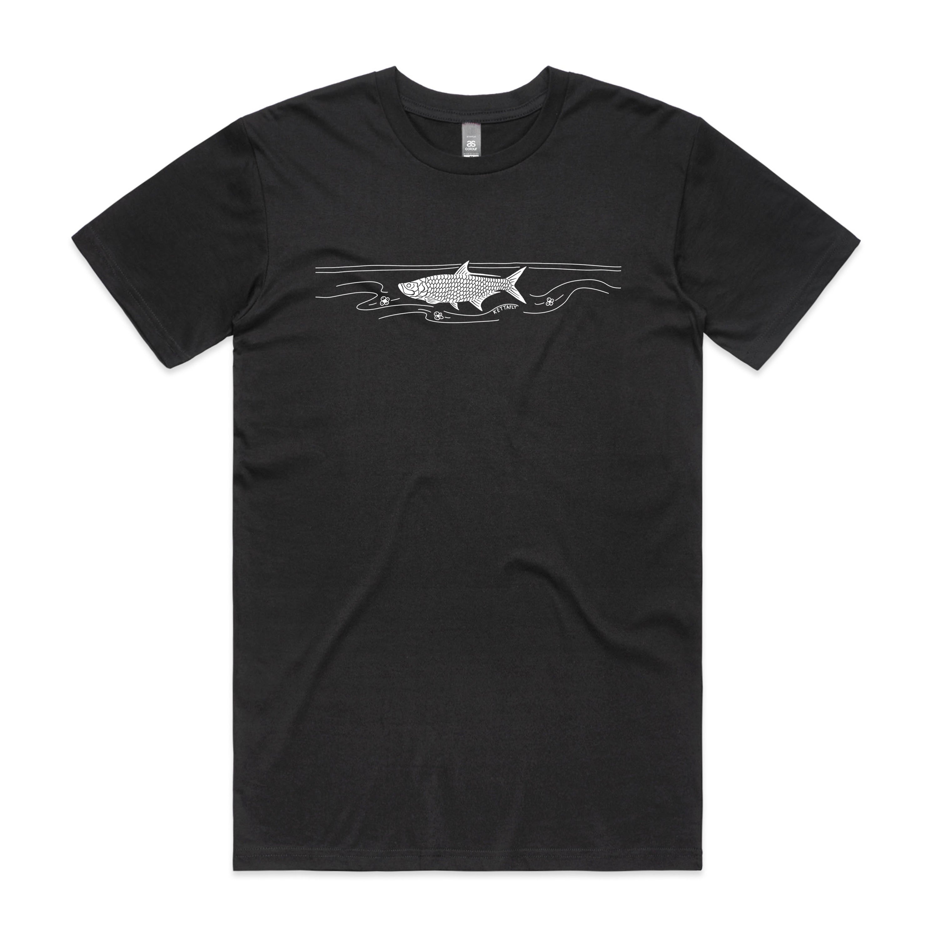 Tarpon Design (front) T-Shirt Short Sleeve