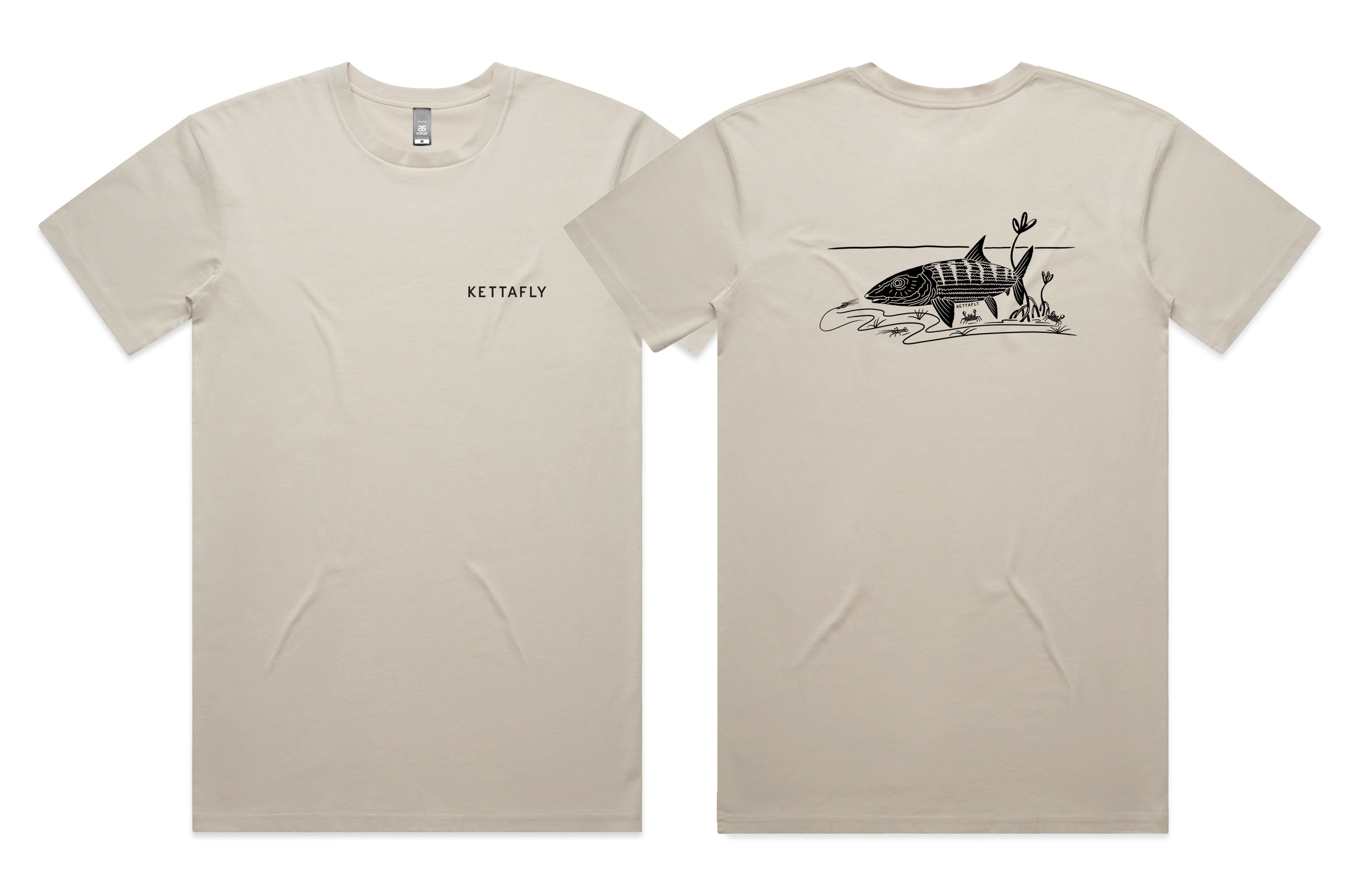 Bonefish Design (pocket & back) T-Shirt Short Sleeve