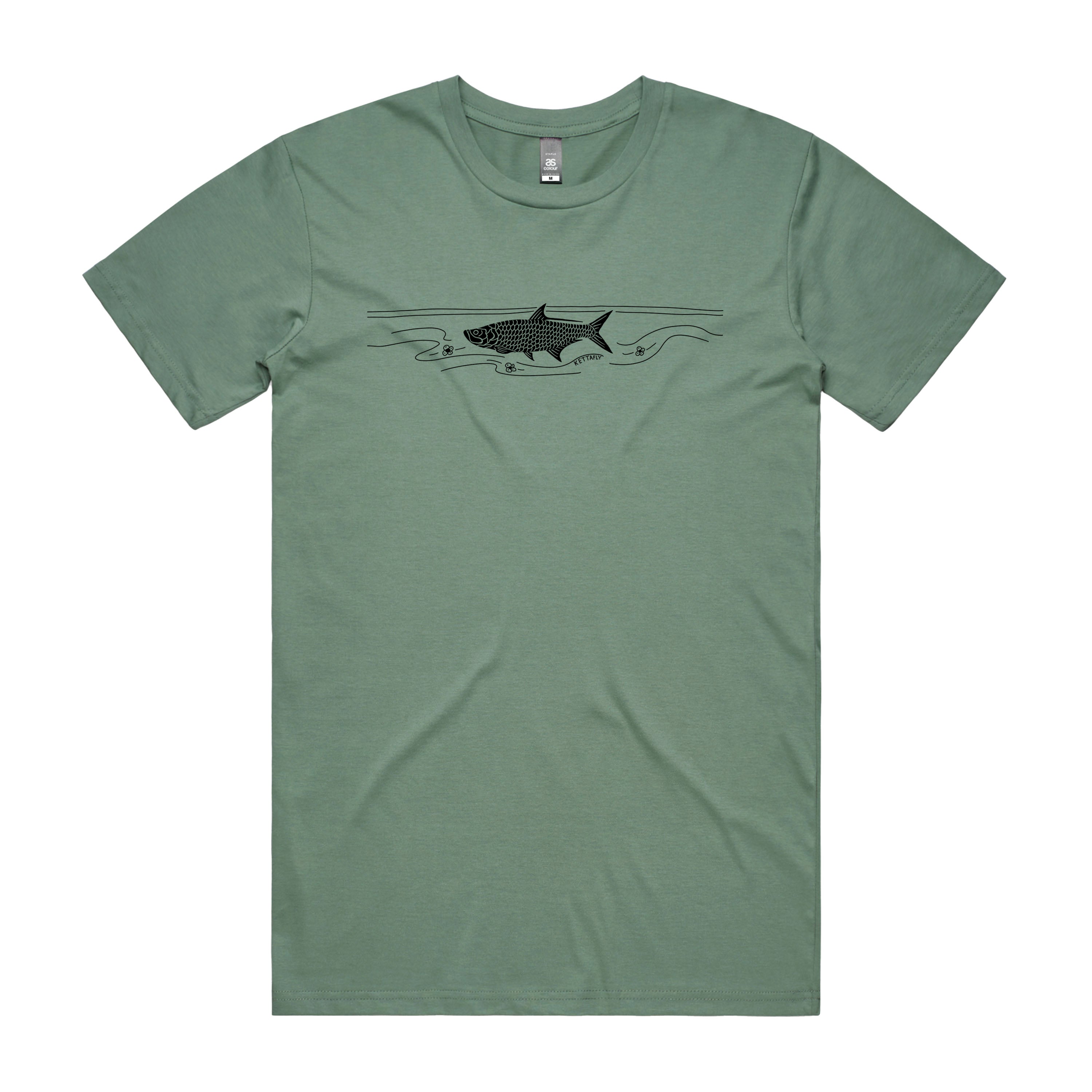 Tarpon Design (front) T-Shirt Short Sleeve